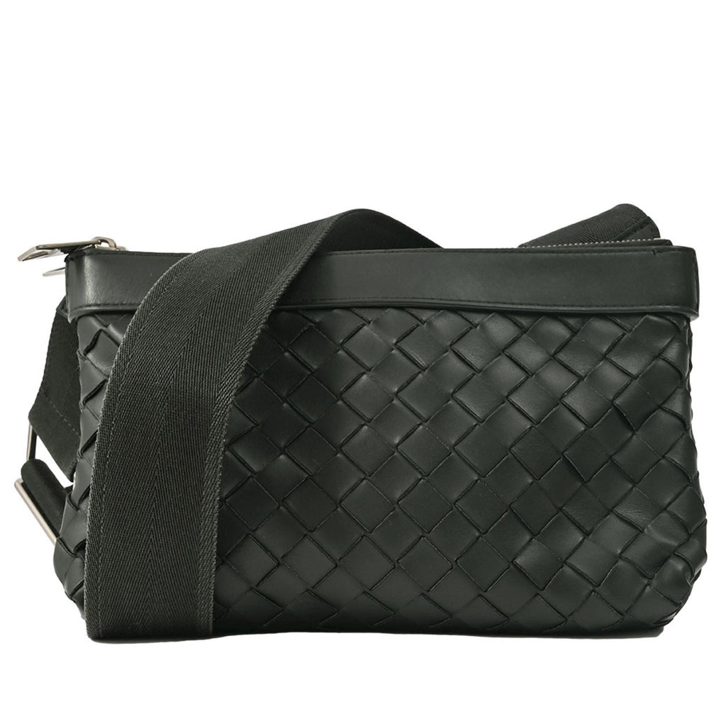 Bottega Veneta Black Polypropylene Leather Clutch Bag Shoulder Bag