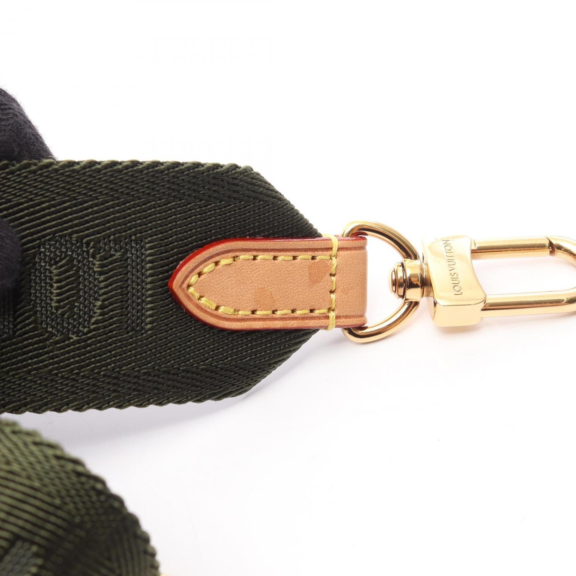 Louis Vuitton Monogram Brown Khaki Coated Canvas Leather Shoulder Bag