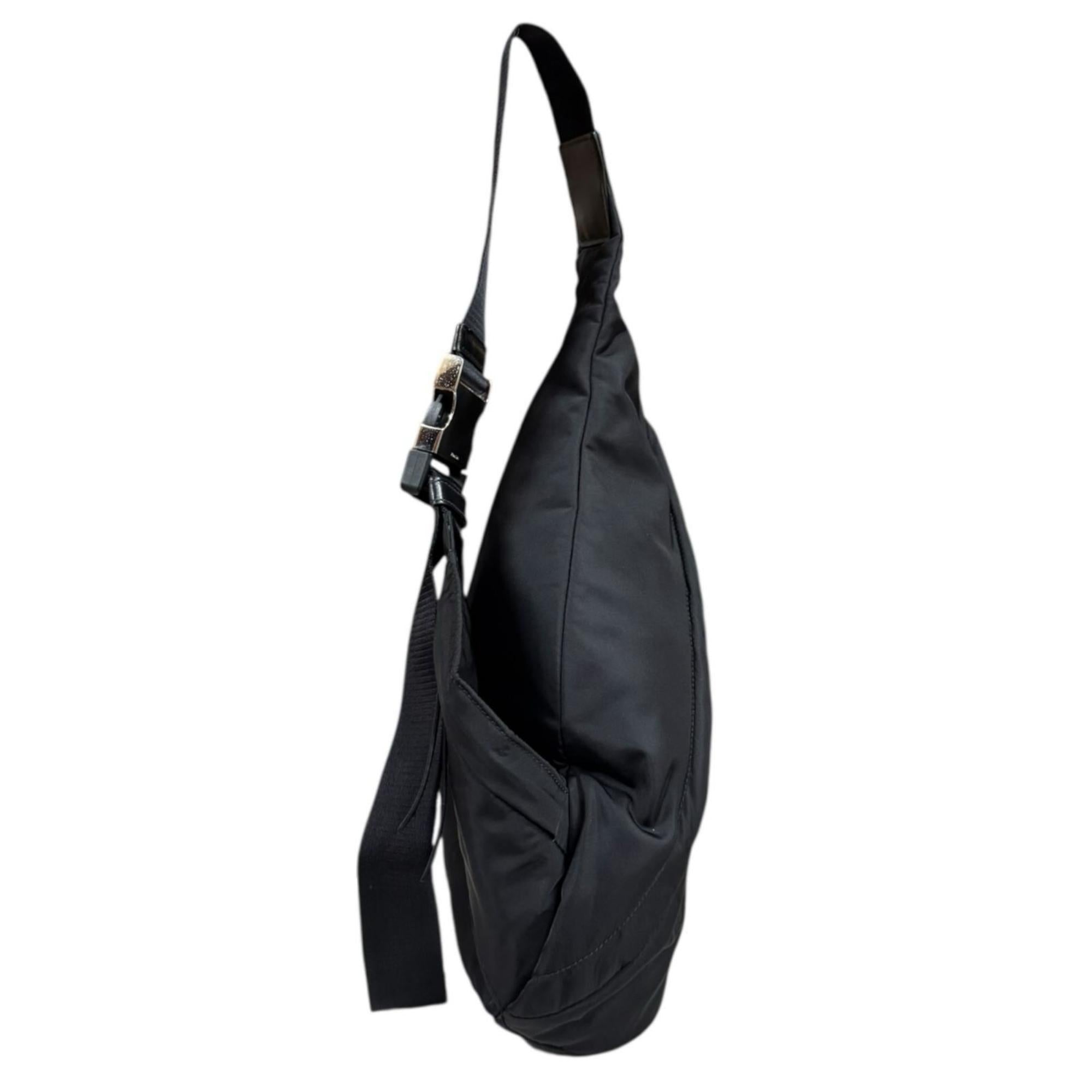 Prada Black Nylon Shoulder Bag Sling Bag