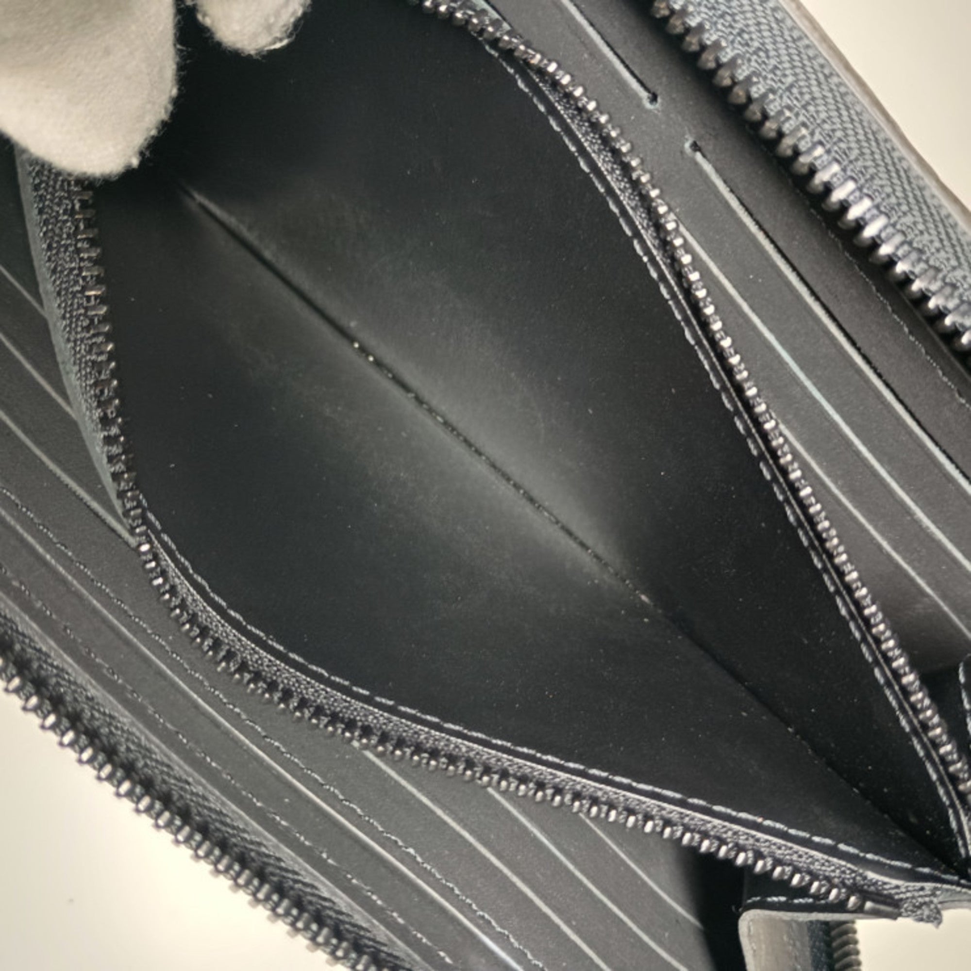 Louis Vuitton Black Leather Long Wallet