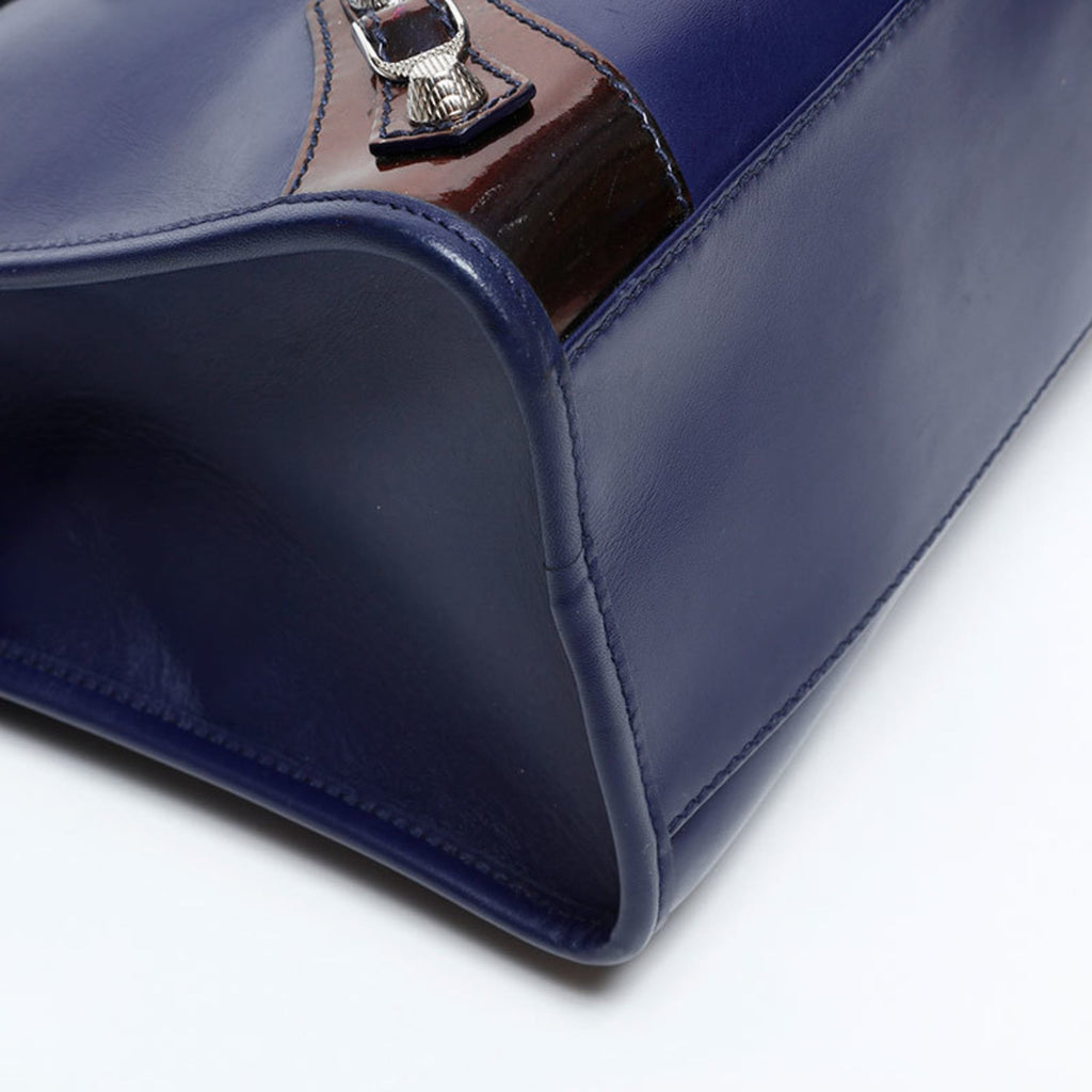 Balenciaga Purple Leather Hand