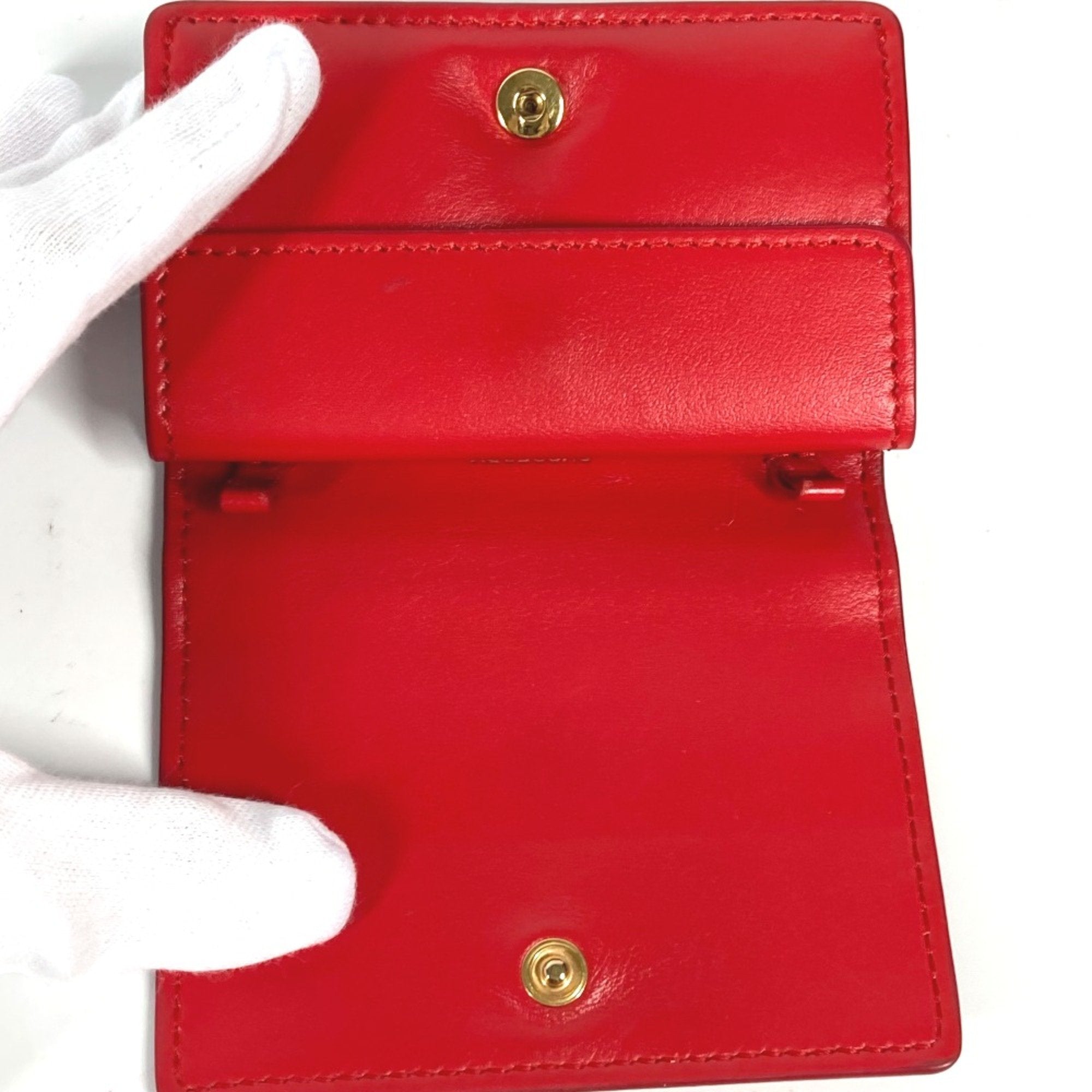 Burberry Red Leather Wallet (Bi-Fold)