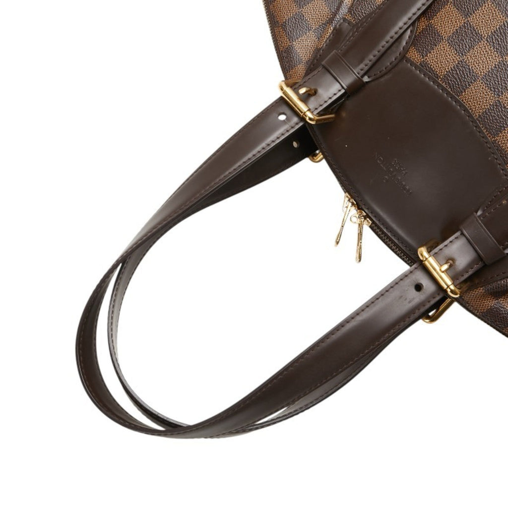 Louis Vuitton Damier Brown Pvc Leather Handbag