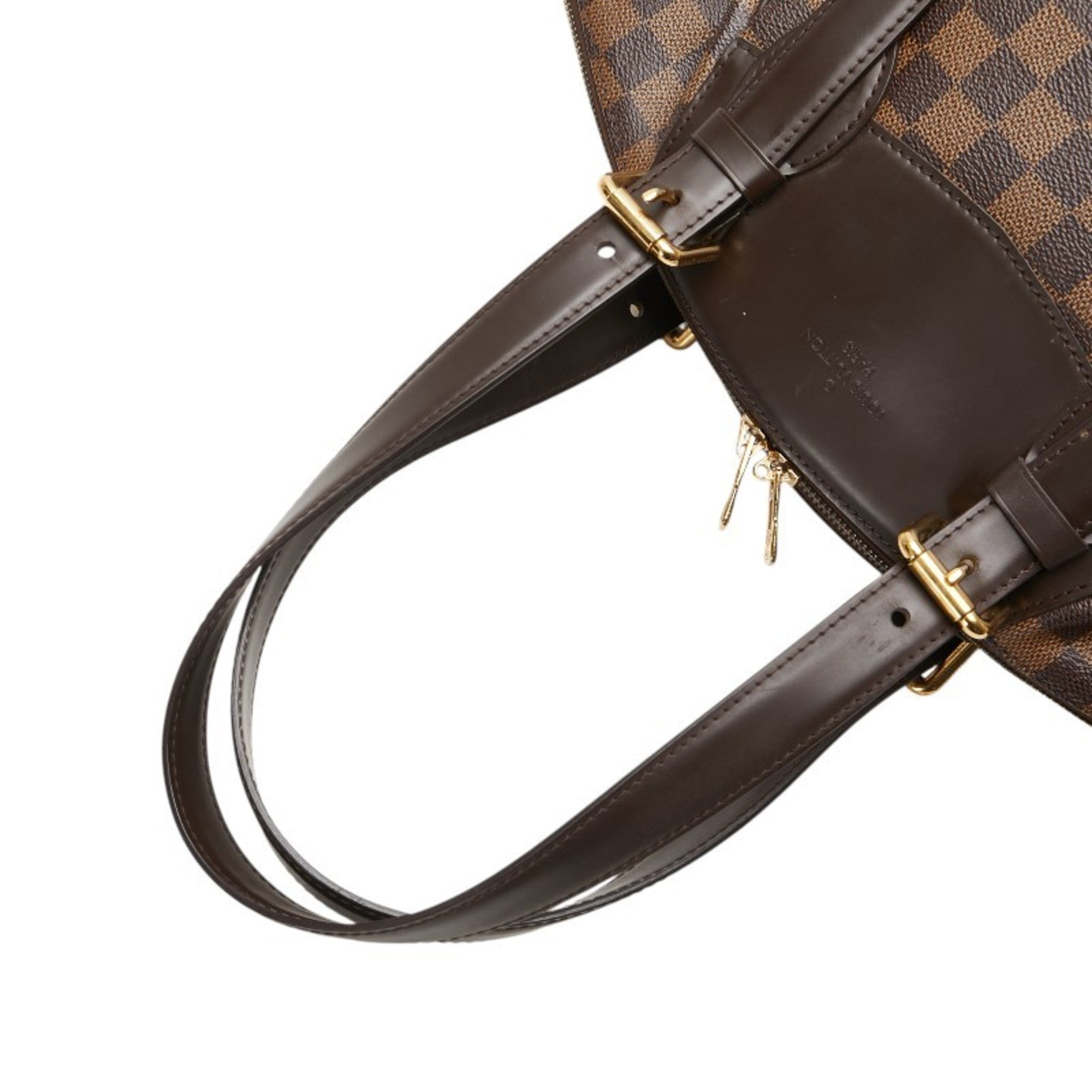 Louis Vuitton Damier Brown Pvc Leather Handbag