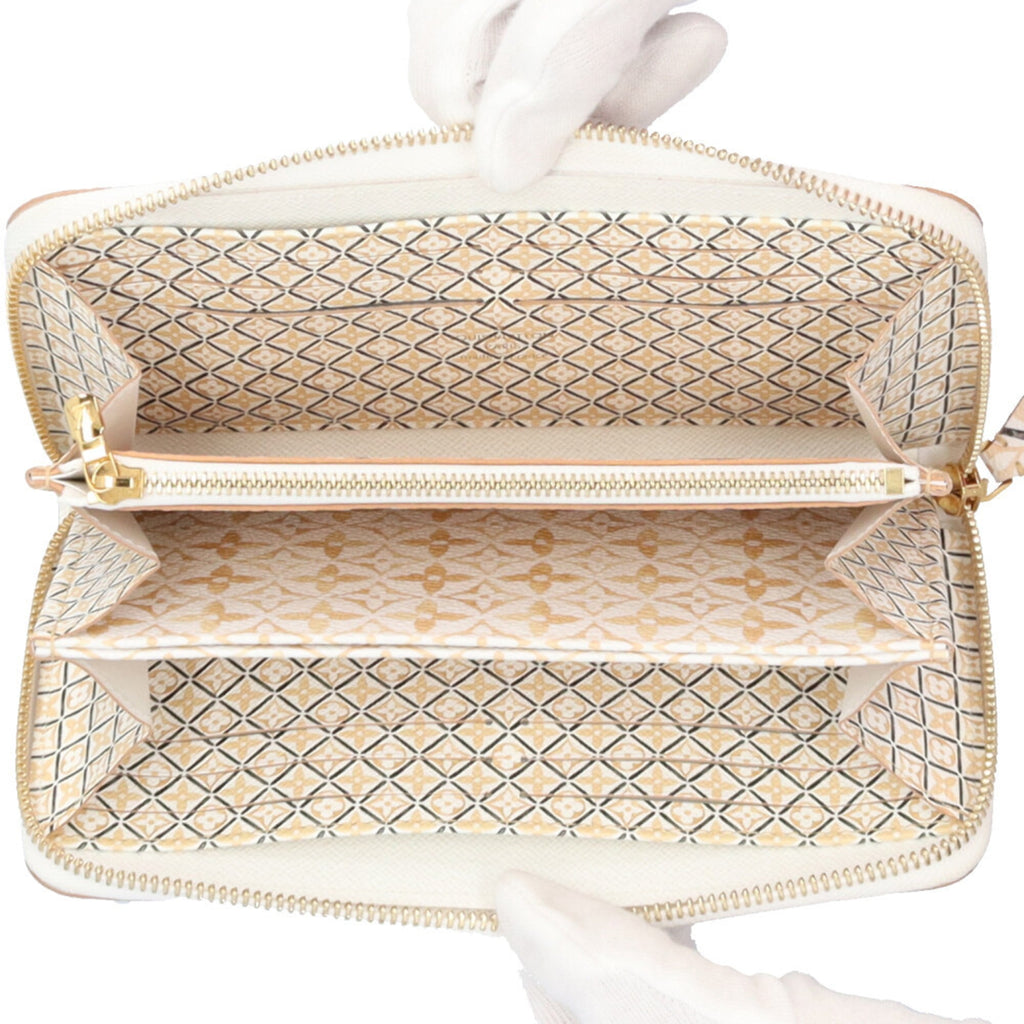 Louis Vuitton Pink White Monogram Empreinte Long Wallet