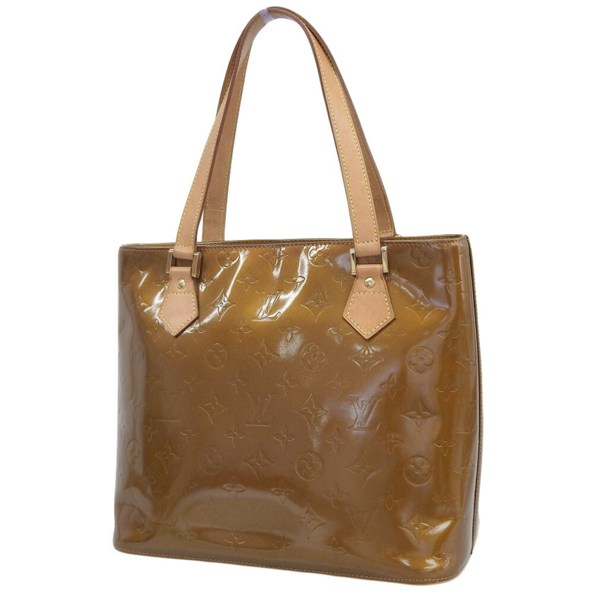 Louis Vuitton Bronze Leather Shoulder Bag Tote Bag