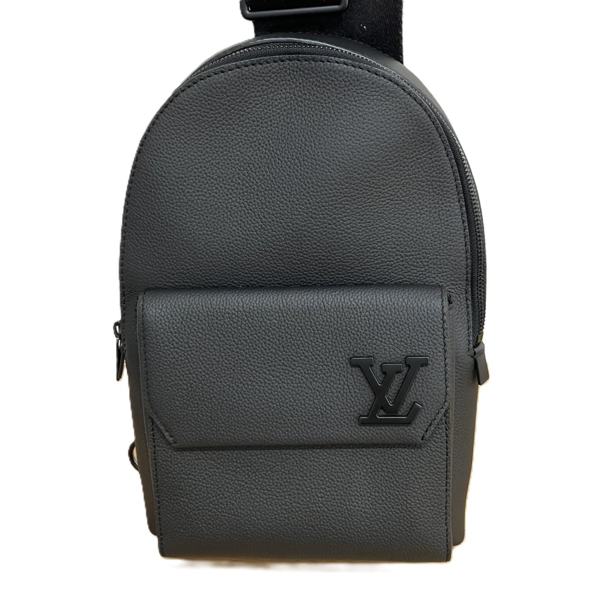 Louis Vuitton Black Leather Sling Bag