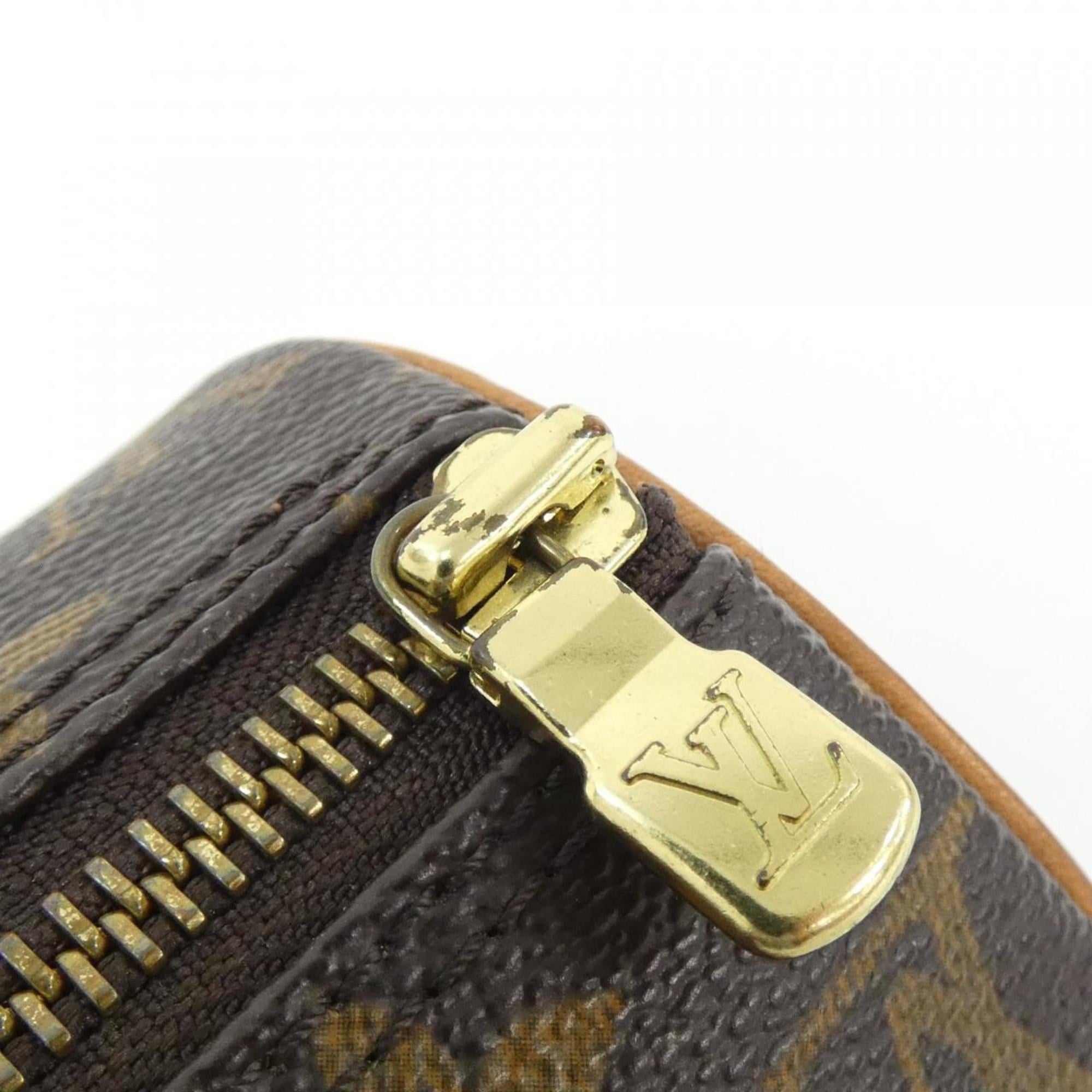 Louis Vuitton Marron Coated Canvas Handbag