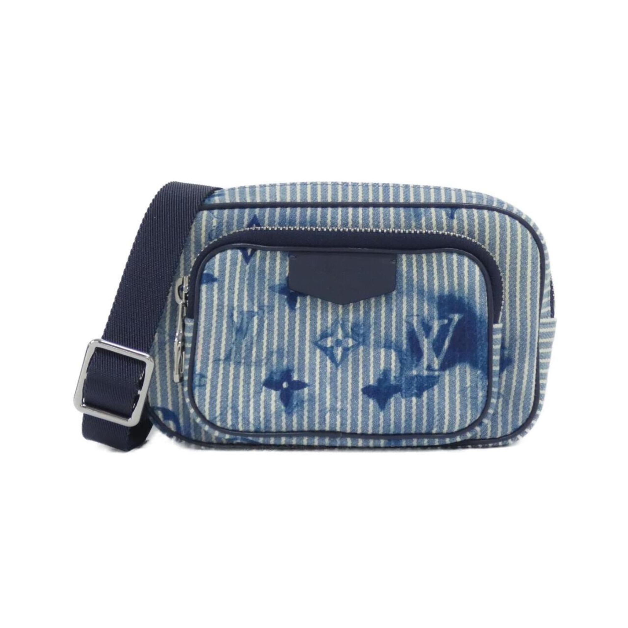 Louis Vuitton Navy Canvas Pochette Shoulder Bag