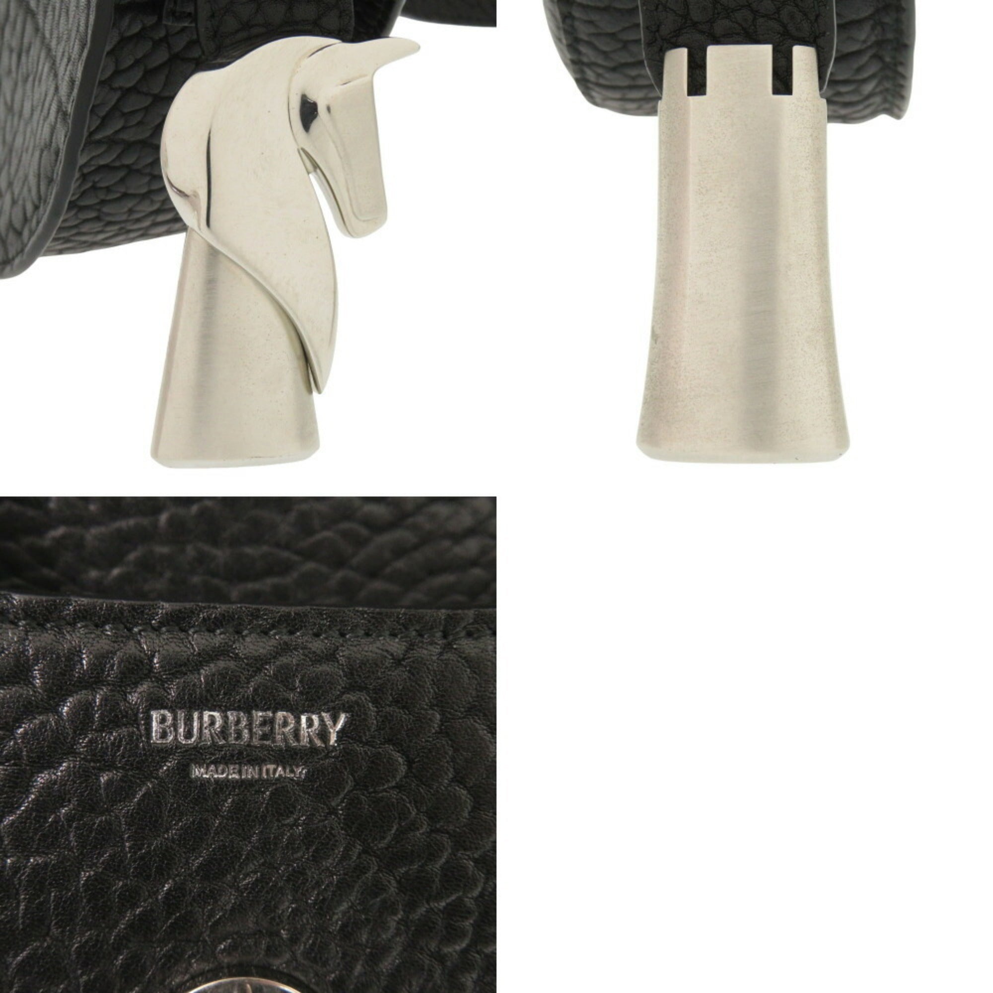 Burberry Black Leather Shoulder Bag
