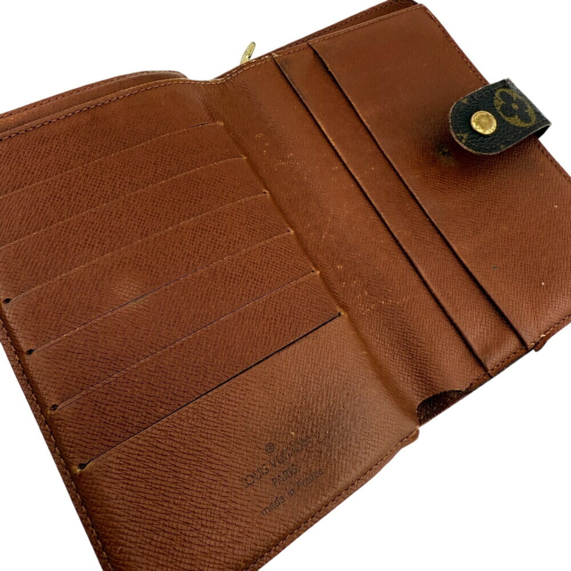 Louis Vuitton Brown Monogram Leather Wallet