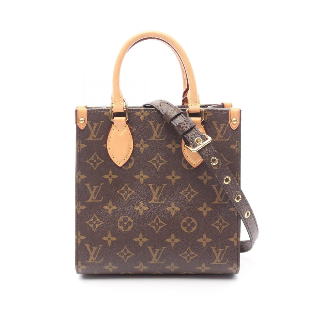 Louis Vuitton Brown Coated Canvas Leather Handbag