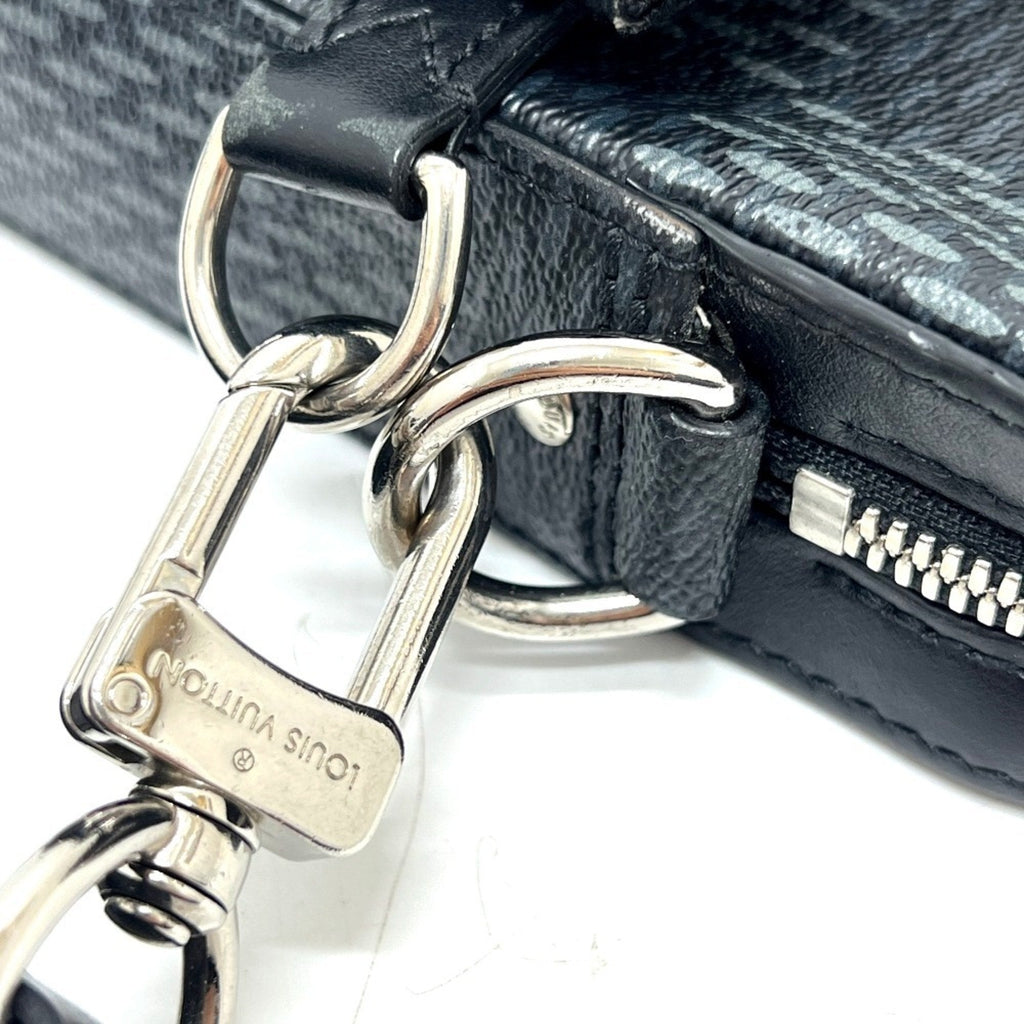 Louis Vuitton Black Galle Damier Graphite Shoulder Bag