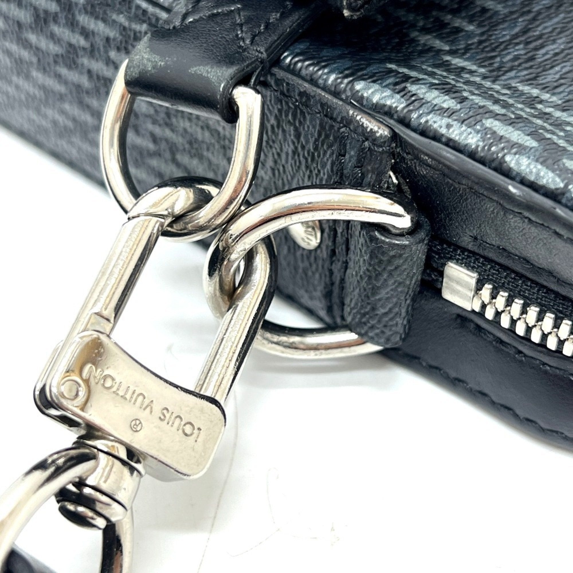 Louis Vuitton Black Galle Damier Graphite Shoulder Bag