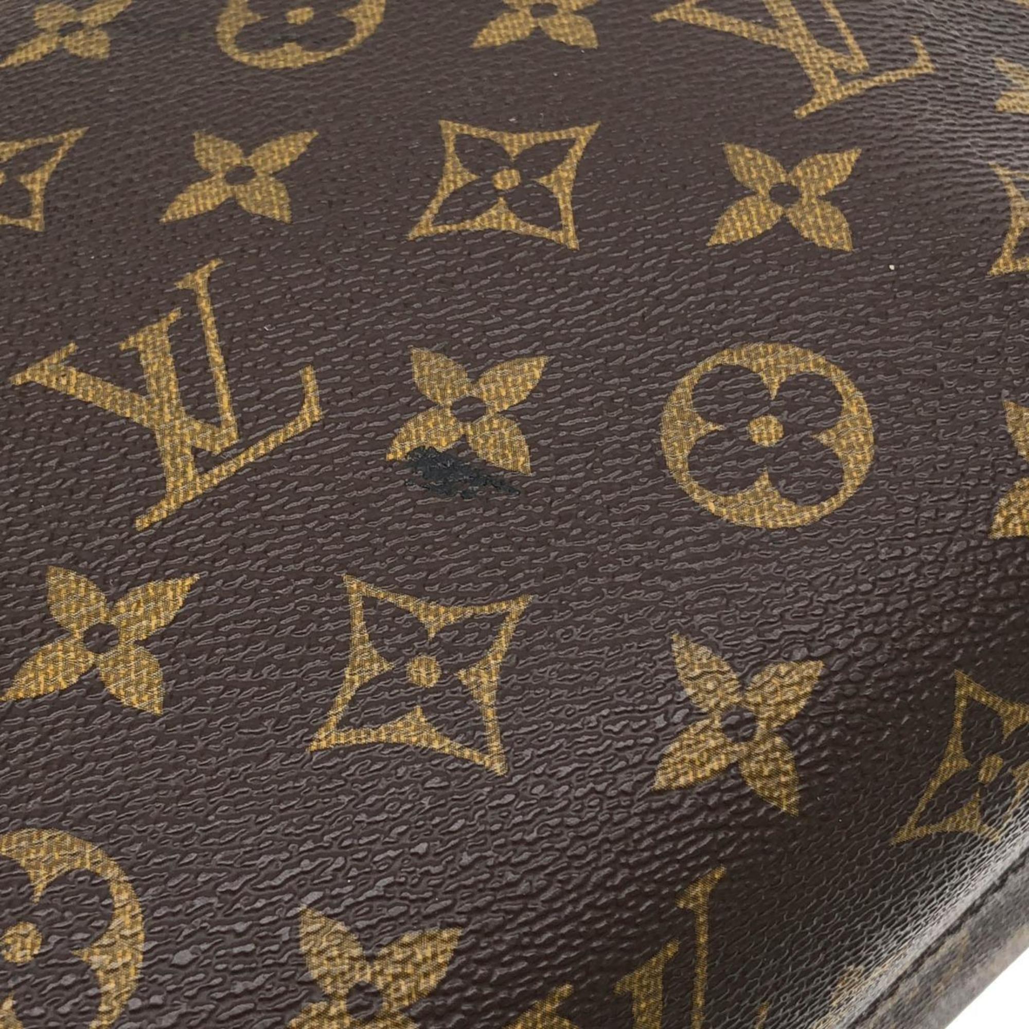 Louis Vuitton Marron Coated Canvas Handbag