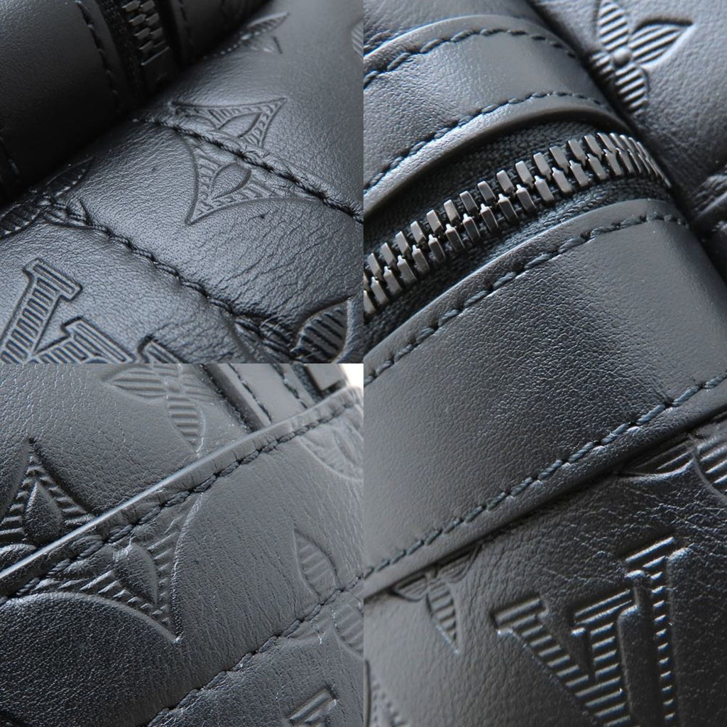 Louis Vuitton Monogram Shadow Noir Leather Backpack