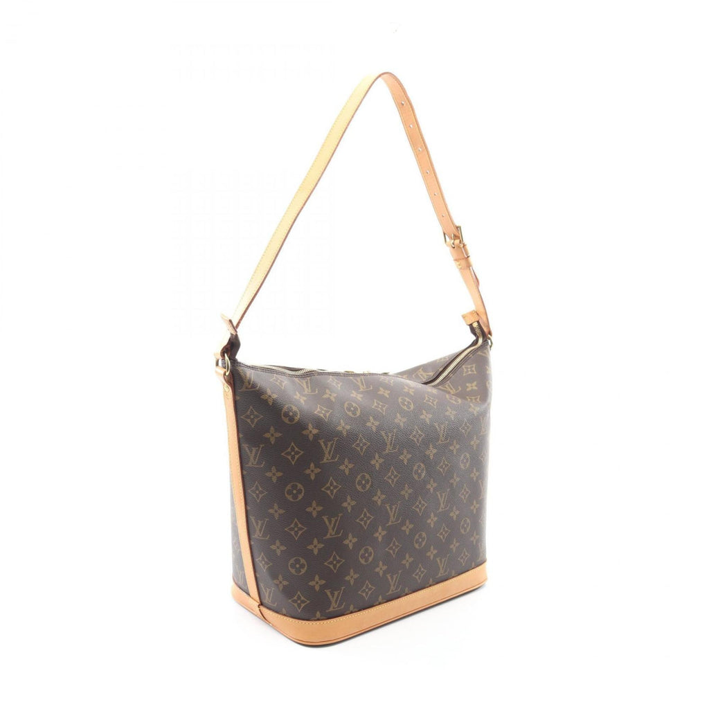 Louis Vuitton Brown Monogram Coated Canvas Leather Shoulder Bag