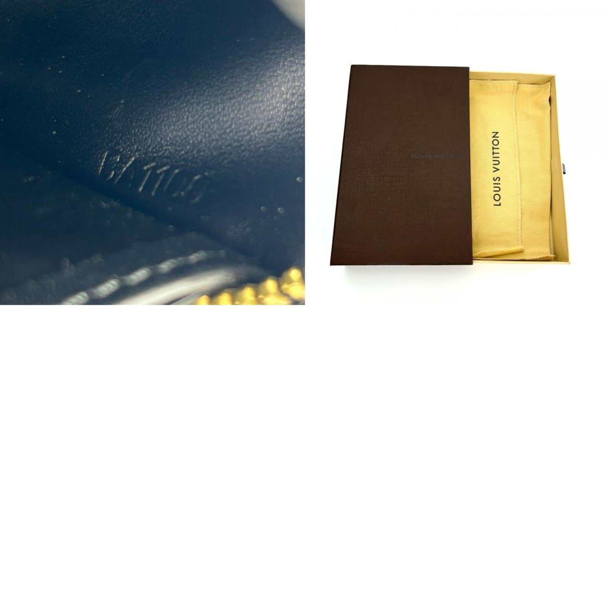 Louis Vuitton Black Leather Long Wallet