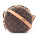 Louis Vuitton Brown Coated Canvas Leather Shoulder Bag