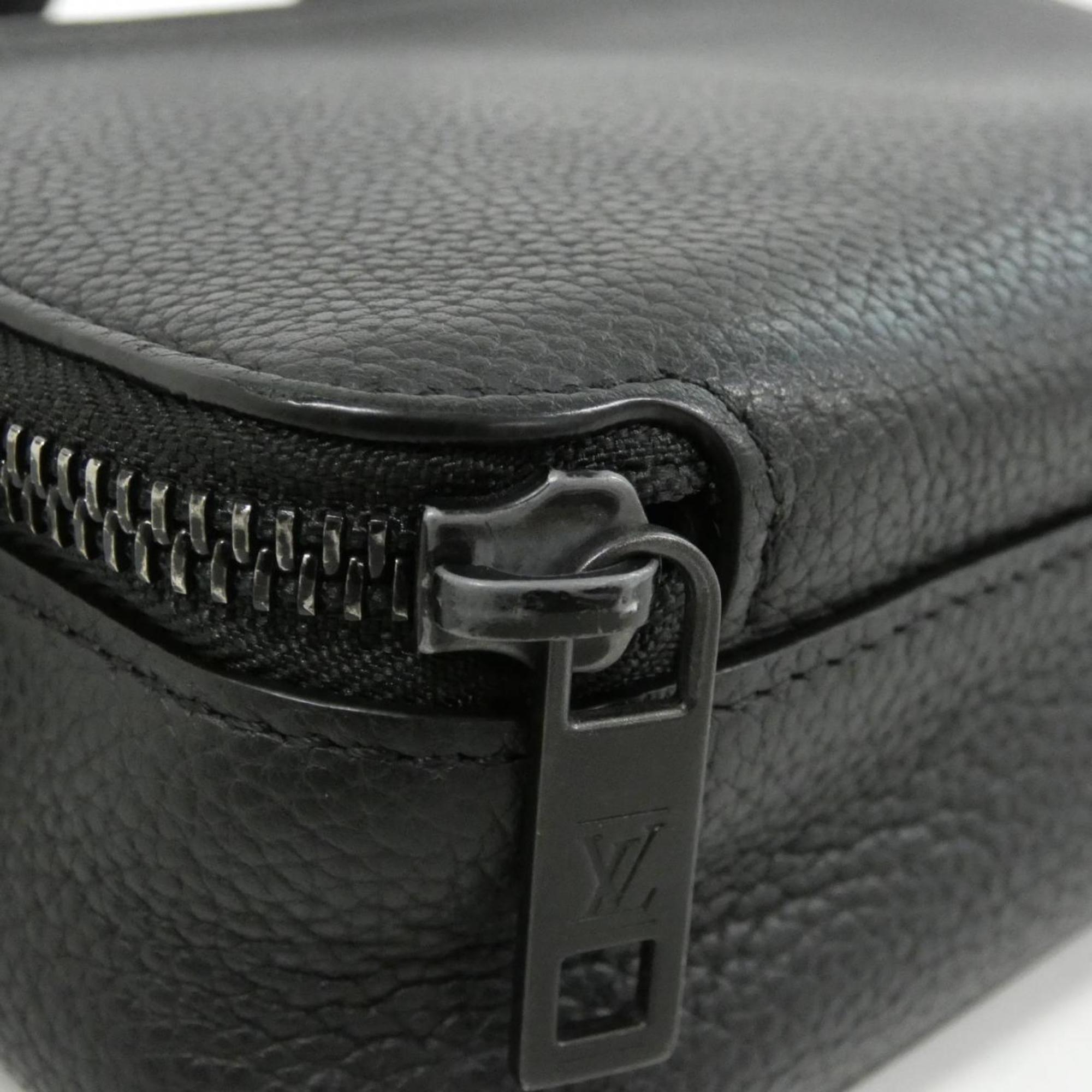 Louis Vuitton Black Leather Shoulder Bag