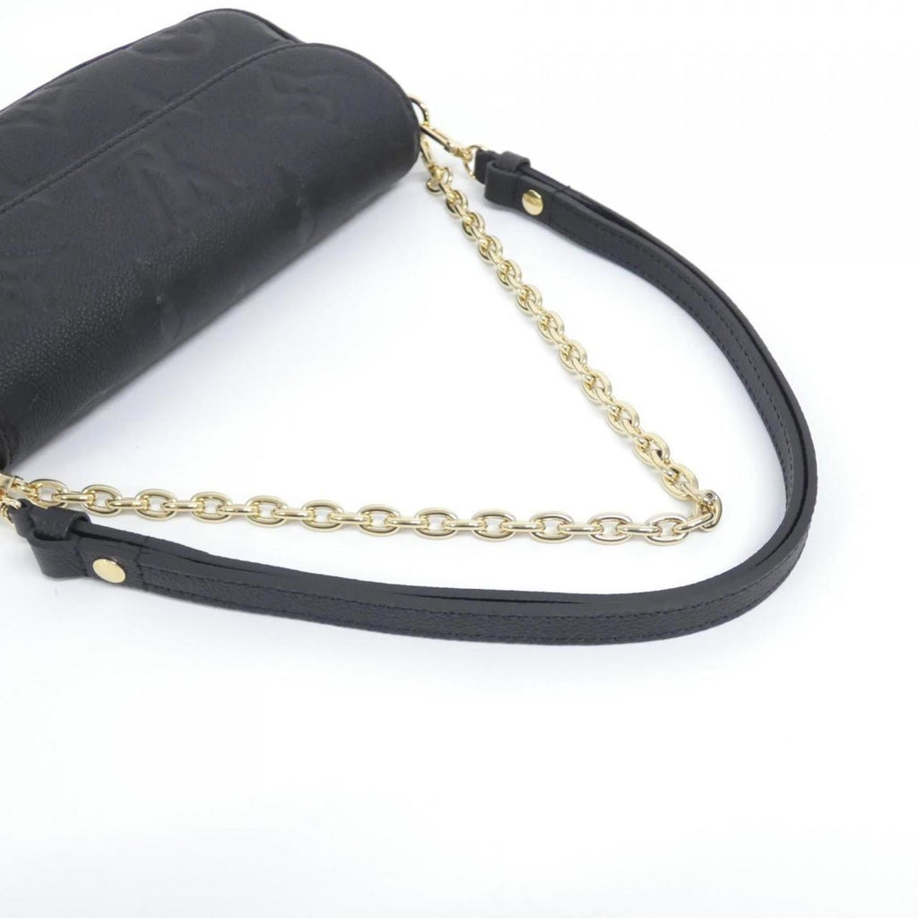 Louis Vuitton Black Leather Shoulder Bag