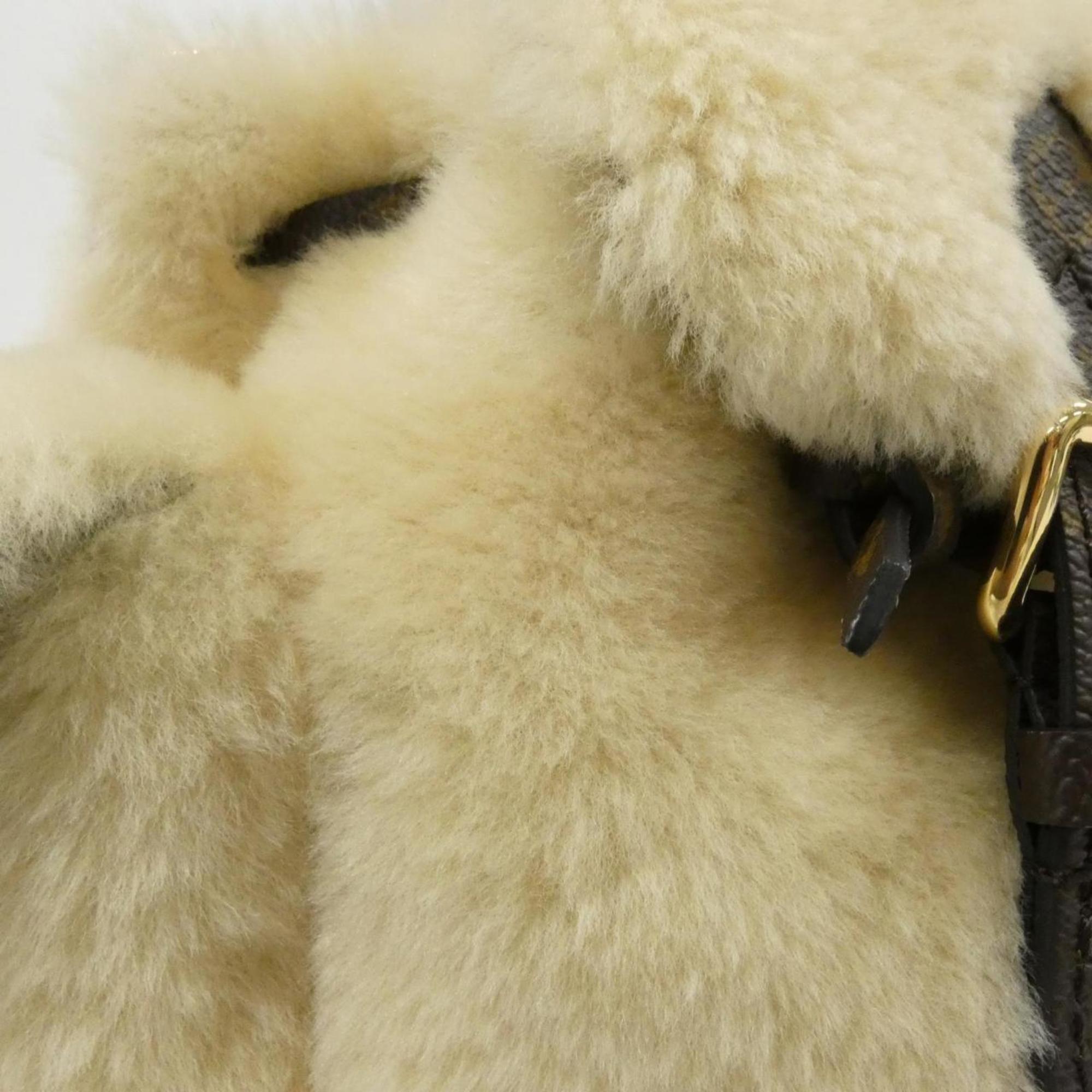 Louis Vuitton Cream Coated Canvas Backpack