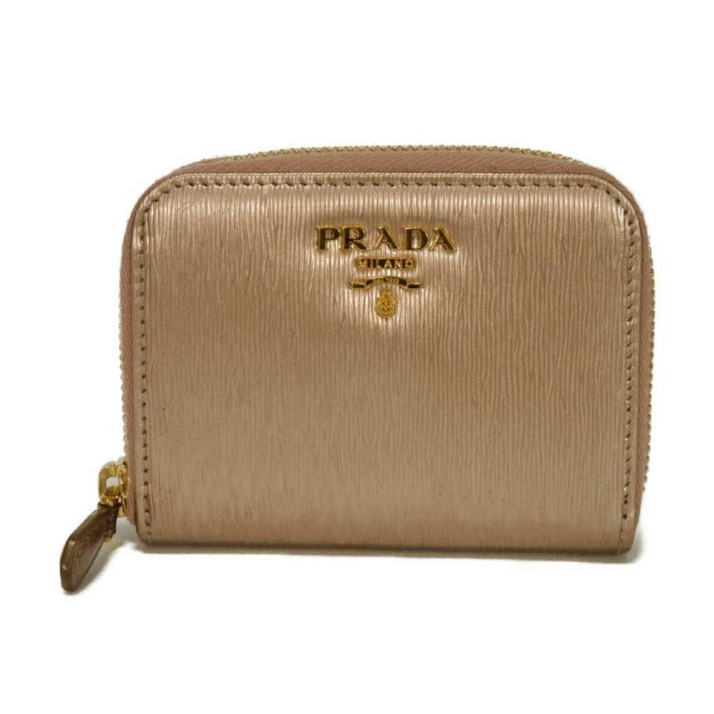 Prada Pink Leather Coin Purse/Coin Case