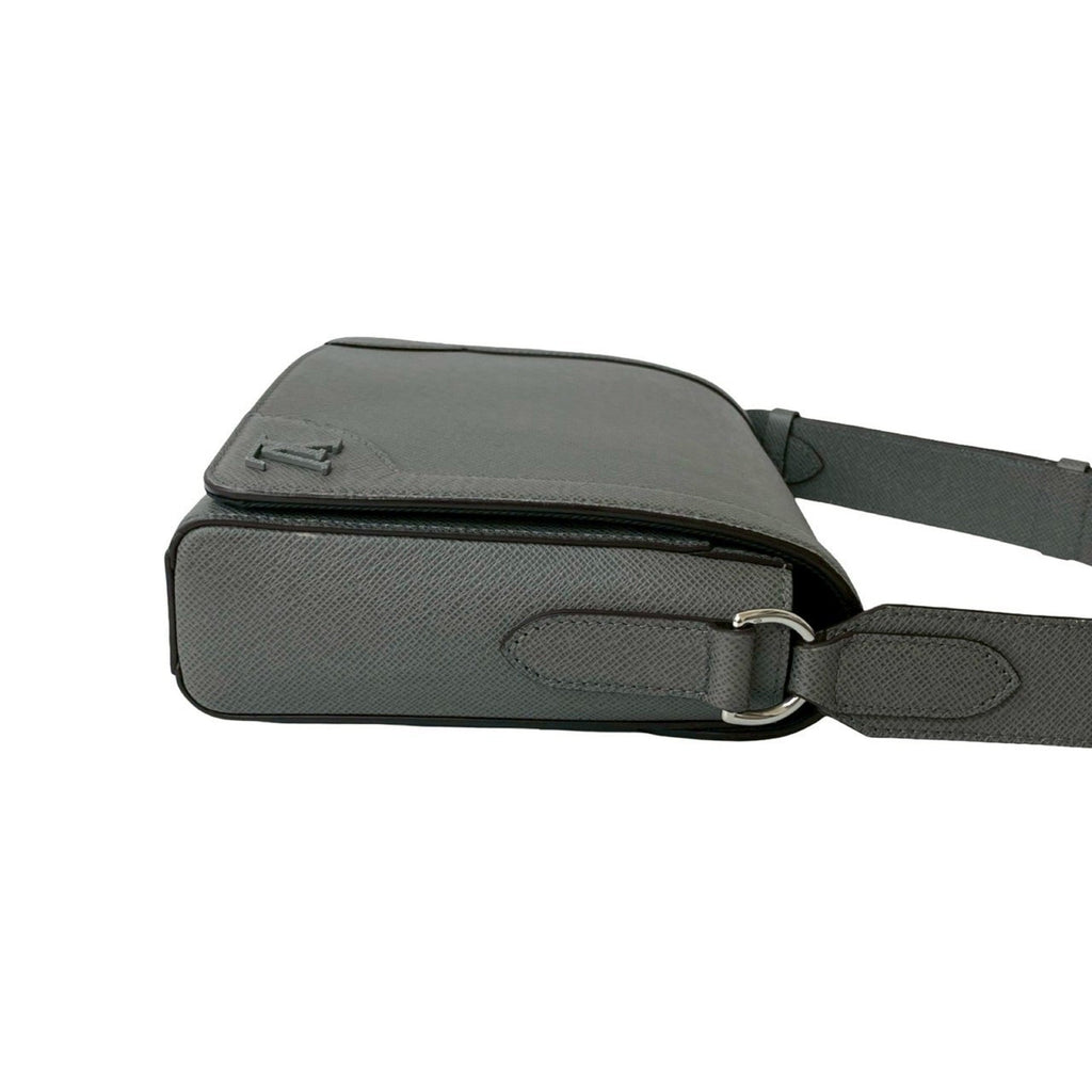 Louis Vuitton Gray Leather Shoulder Bag