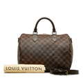 Louis Vuitton Brown Pvc Leather Handbag Shoulder Bag