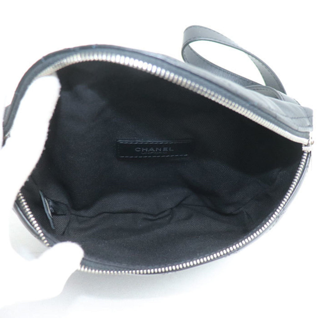 Chanel Black Leather Fanny Pack