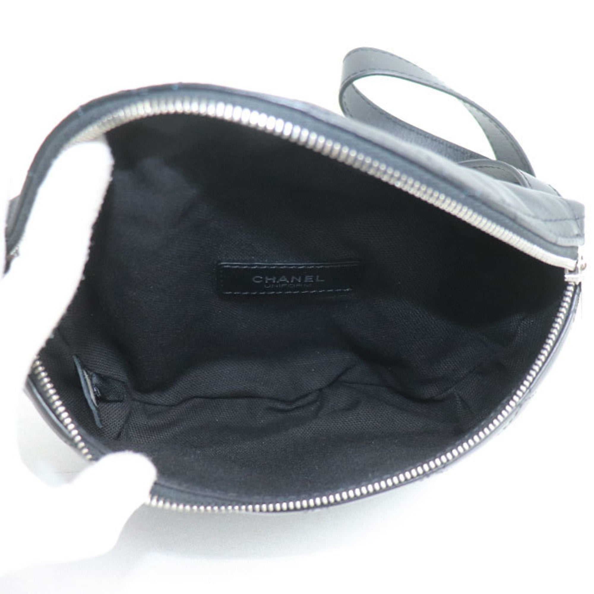Chanel Black Leather Fanny Pack