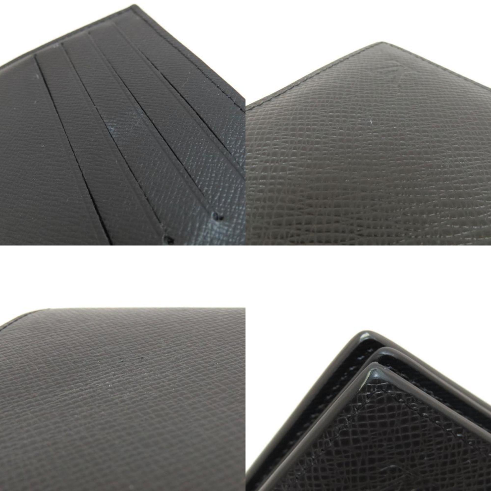 Louis Vuitton Black Taiga Leather Wallet
