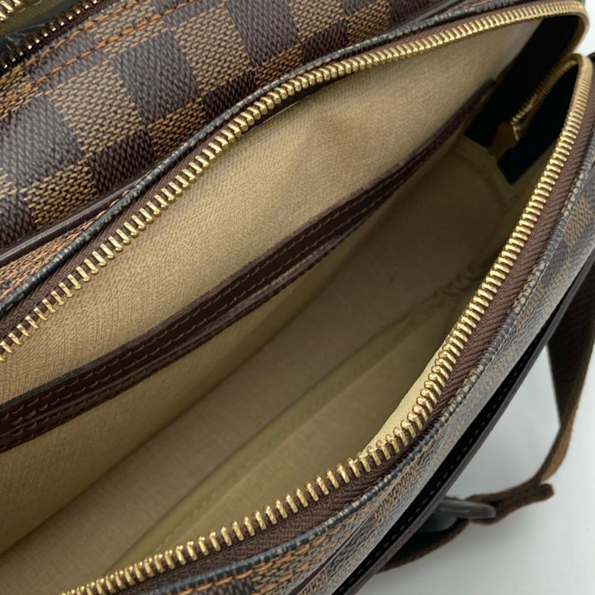 Louis Vuitton Damier Canvas Ebene Damier Canvas Shoulder Bag