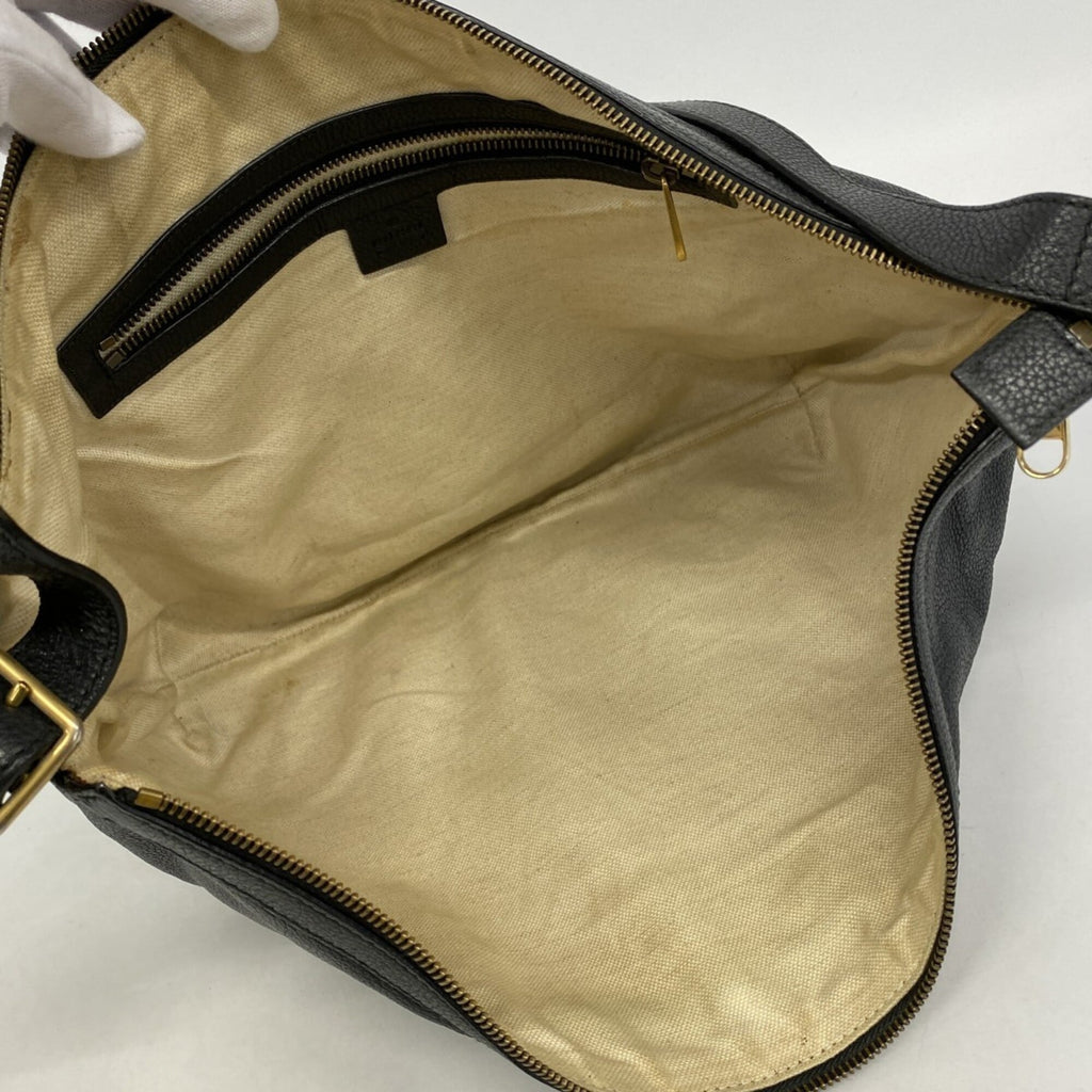 Gucci Black Leather Shoulder Bag (Pre-Owned)