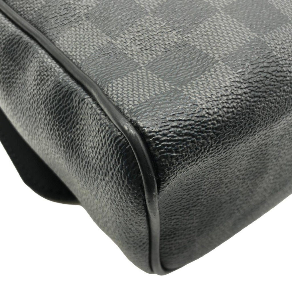 Louis Vuitton Dark Gray Graphite Coated Canvas Shoulder Bag