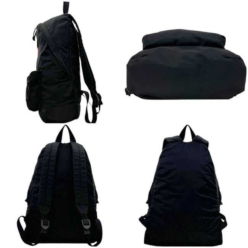 Balenciaga Black Canvas Leather Backpack