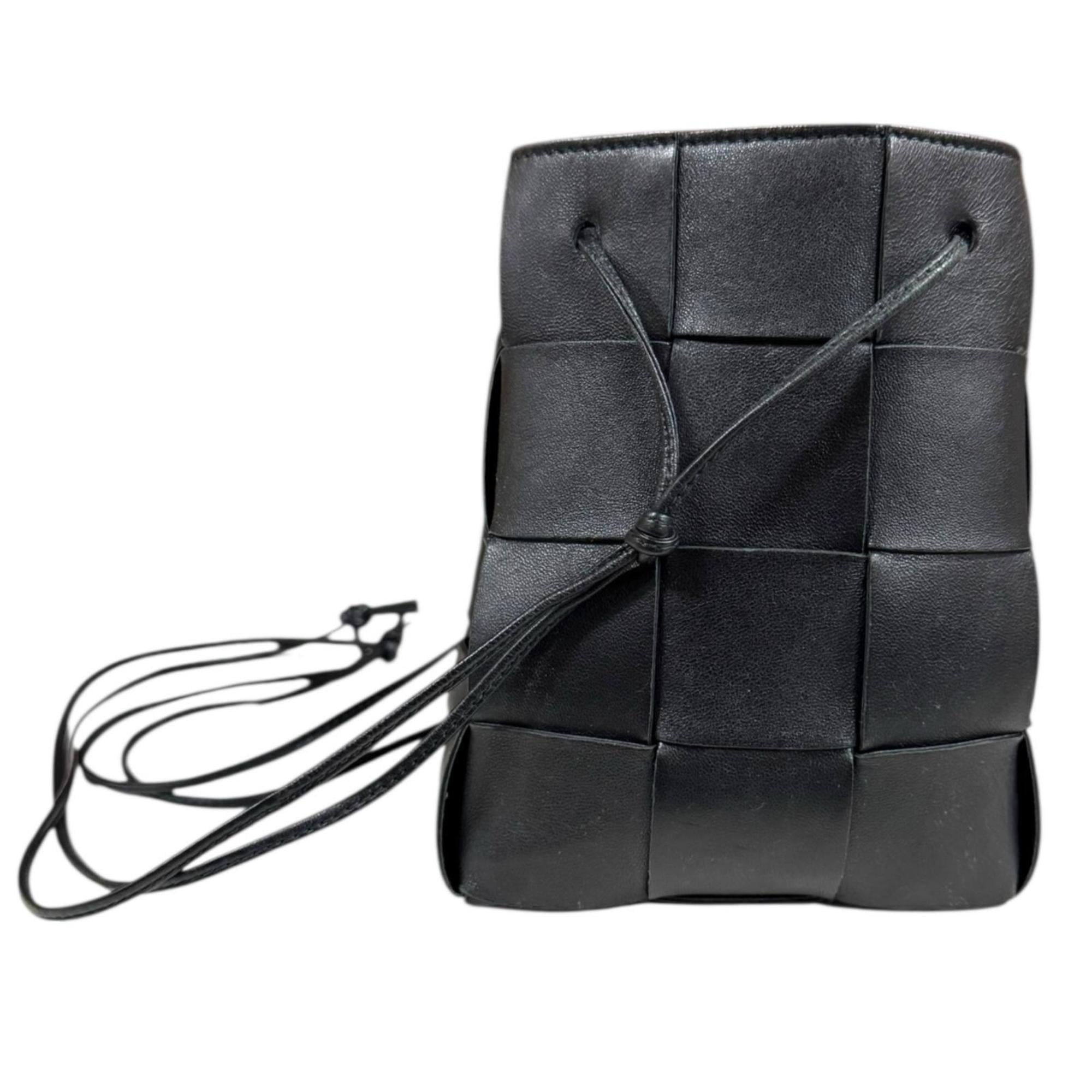 Bottega Veneta Black Leather Shoulder Bag