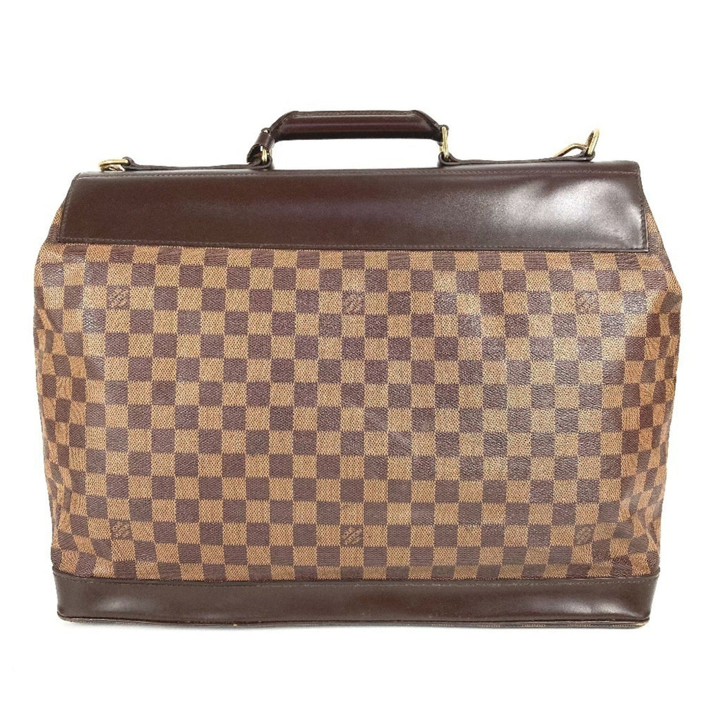 Louis Vuitton Brown Damier Canvas Ebene Damier Canvas Boston Bag Handbag Shoulder Bag