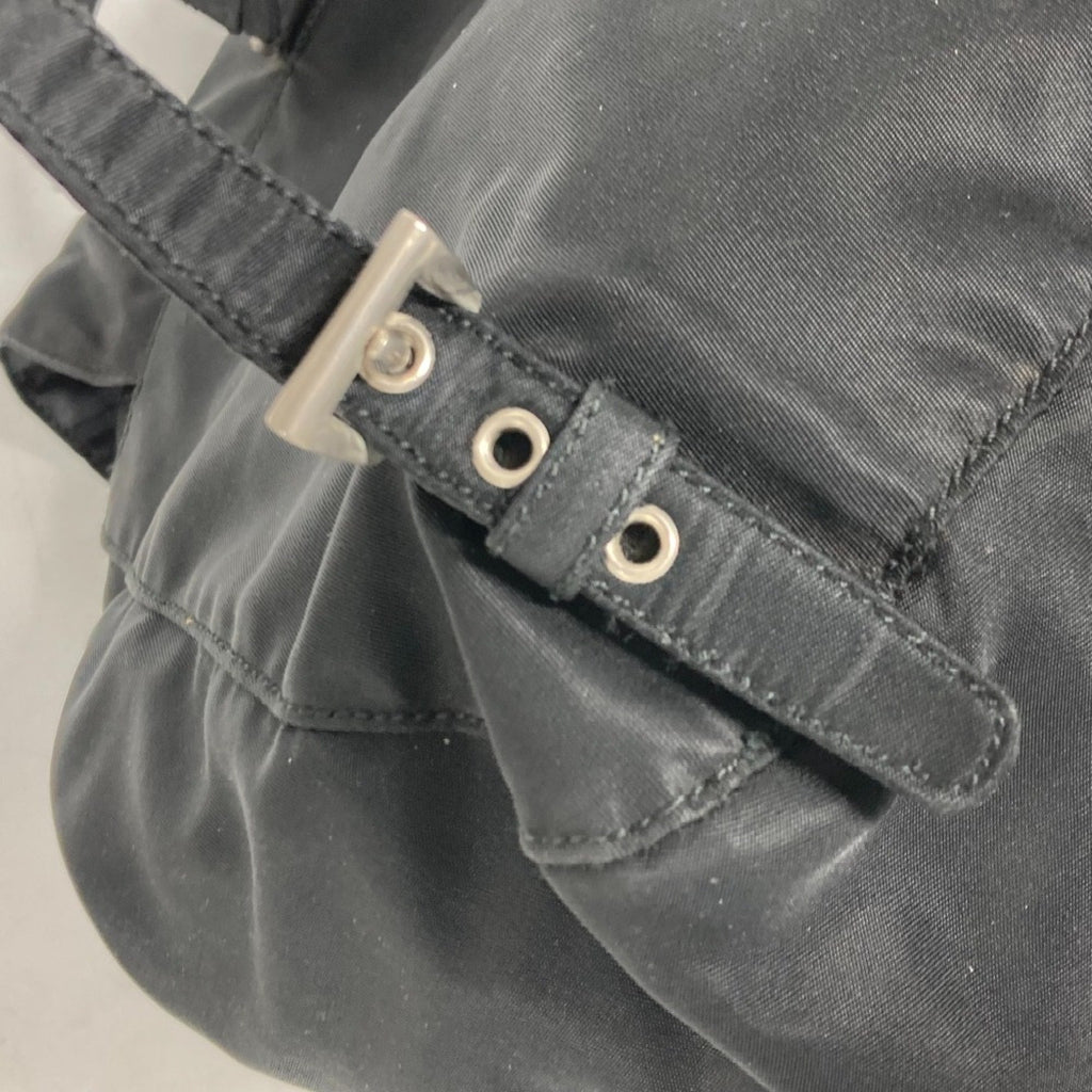 Prada Black Cloth Backpack
