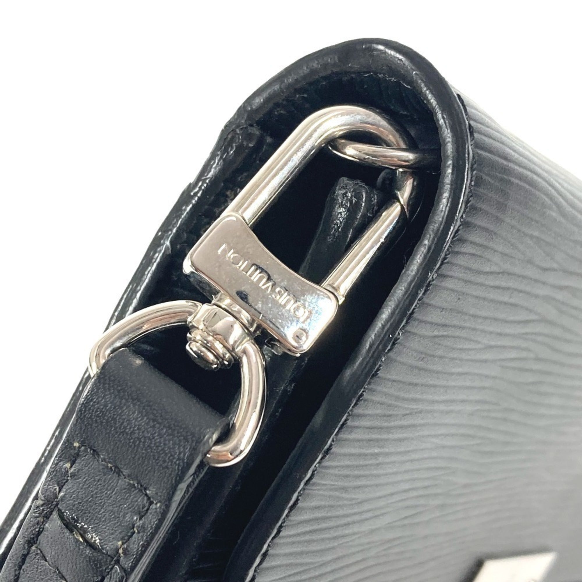 Louis Vuitton Black Noir Epi Leather Clutch Bag Pouch