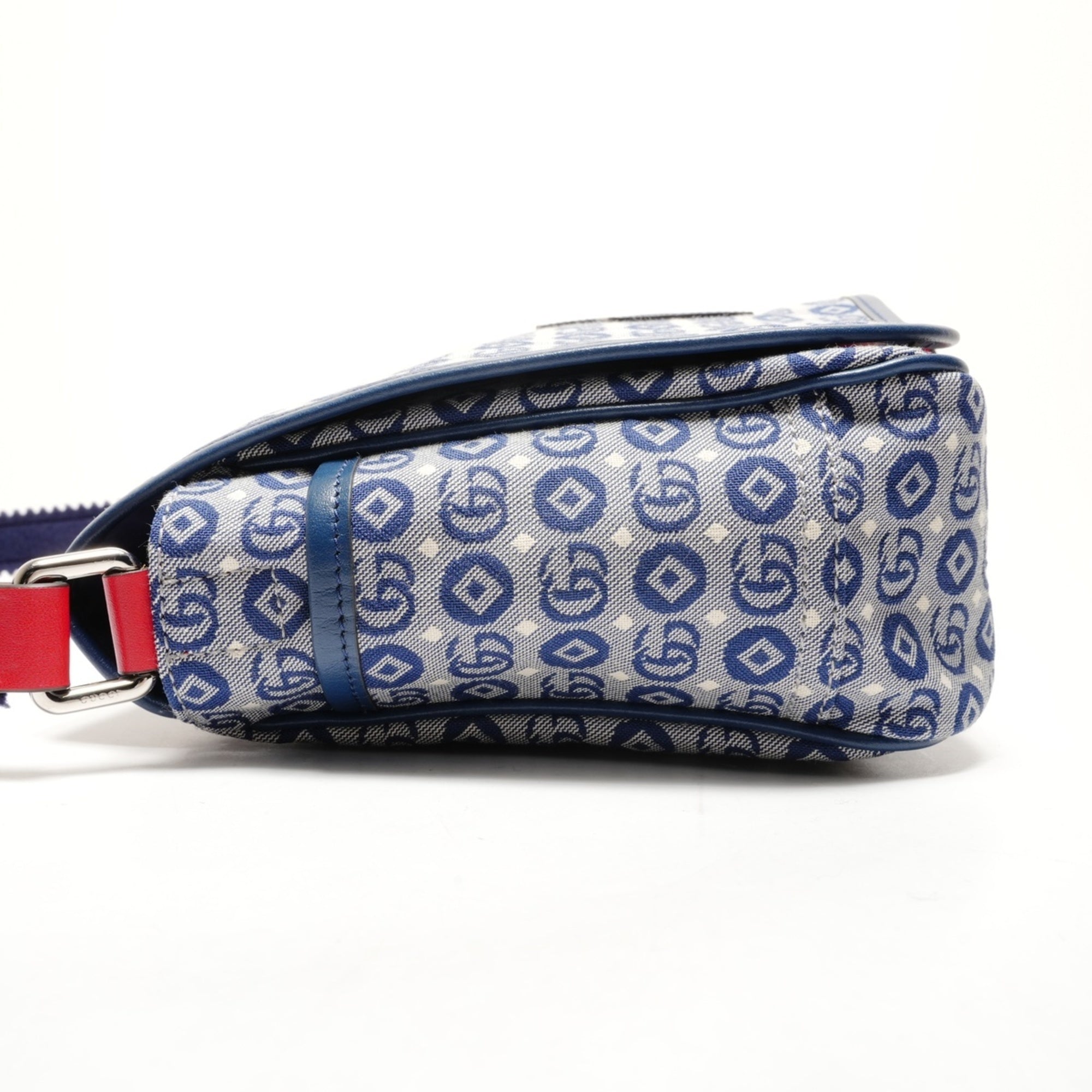 Gucci Blue Messenger Bag Shoulder Bag (Pre-Owned)