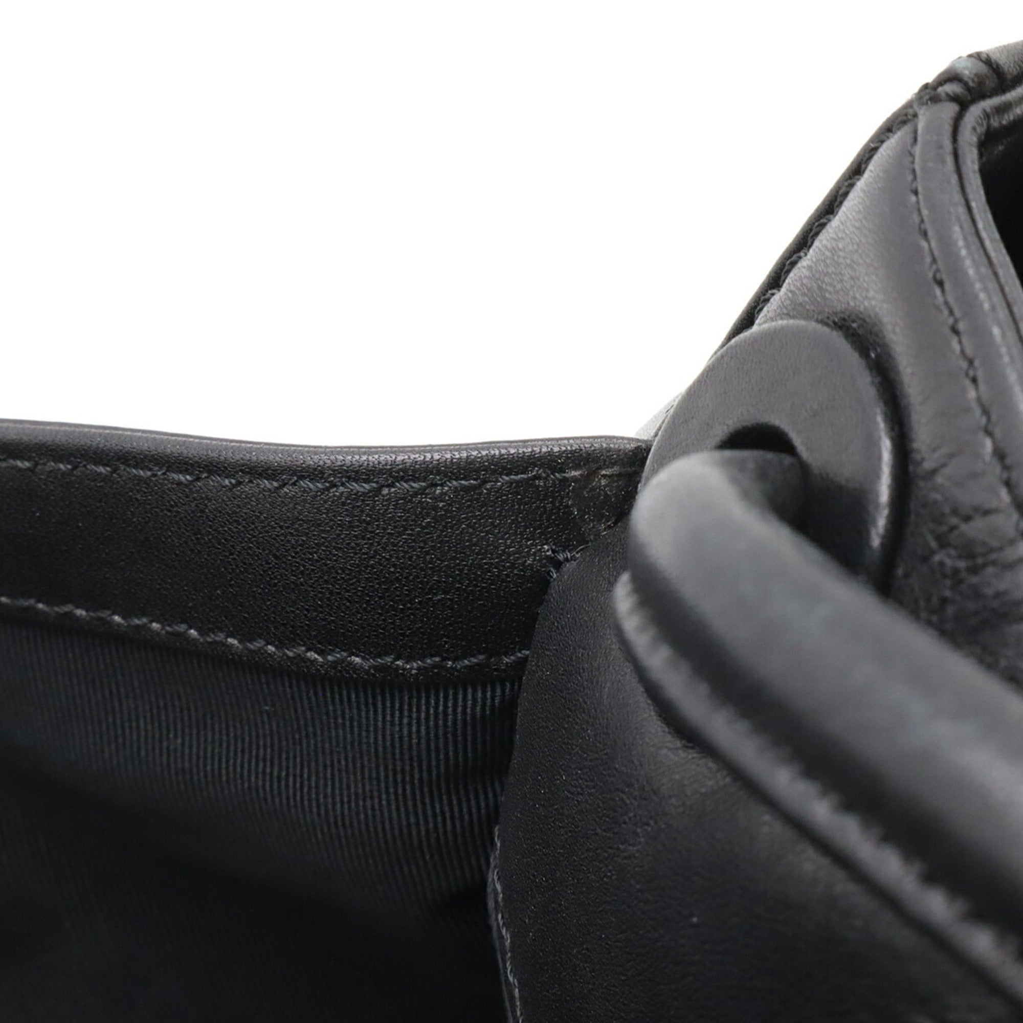 Chanel Black Leather Shoulder Bag