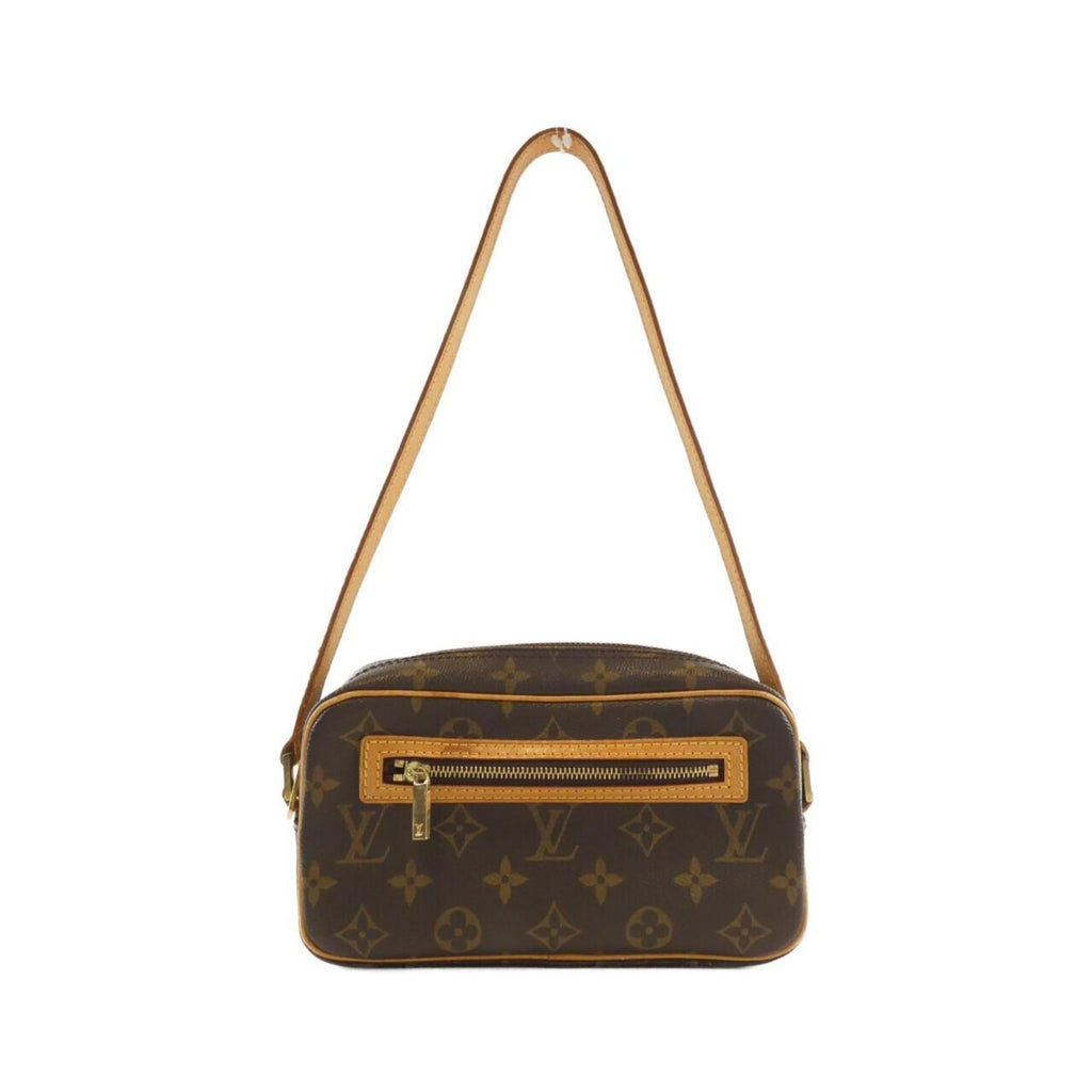 Louis Vuitton Marron Coated Canvas Pochette Shoulder Bag