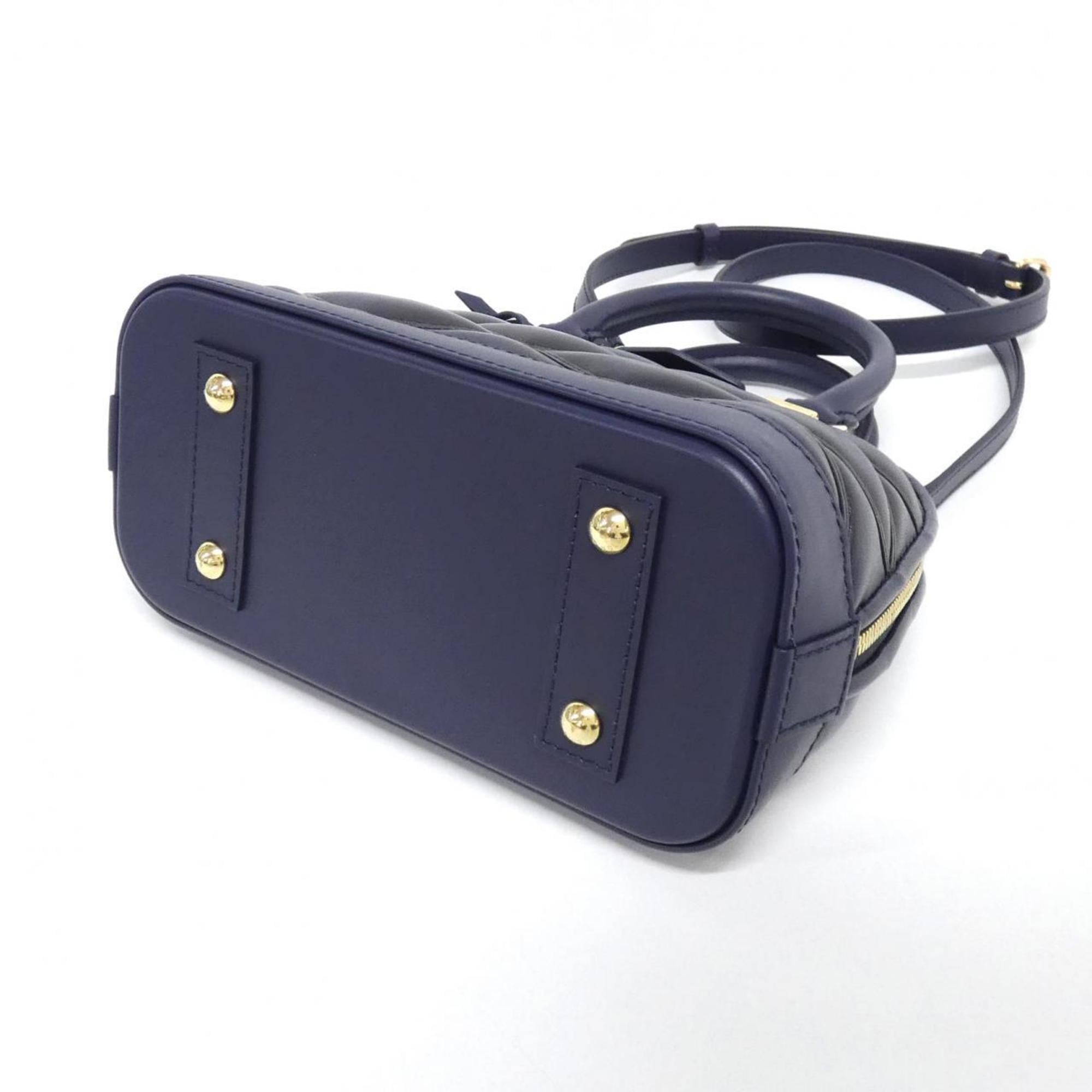 Louis Vuitton Navy Leather Handbag