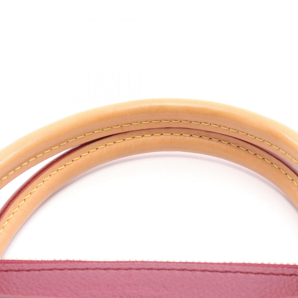 Louis Vuitton Aurore Bordeaux Brown Coated Canvas Leather Handbag