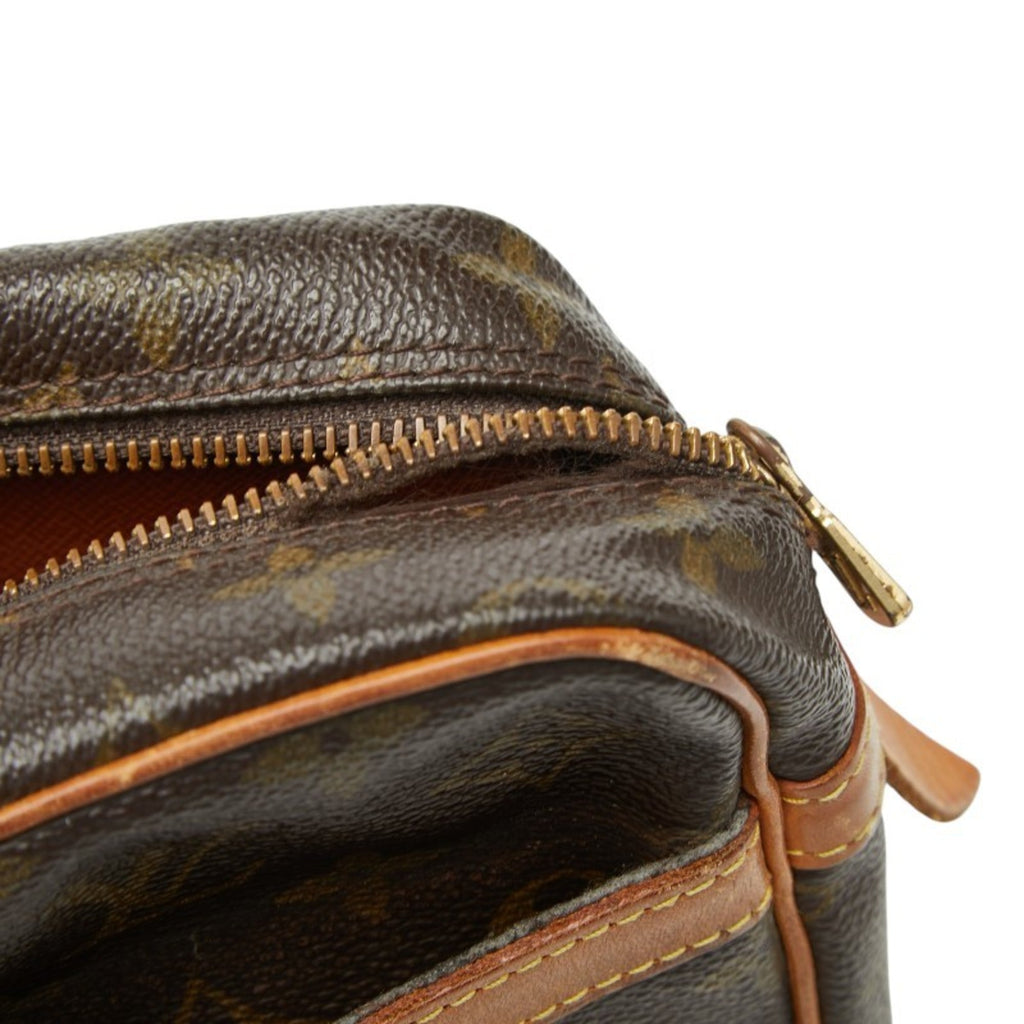 Louis Vuitton Brown Pvc Leather Clutch Bag