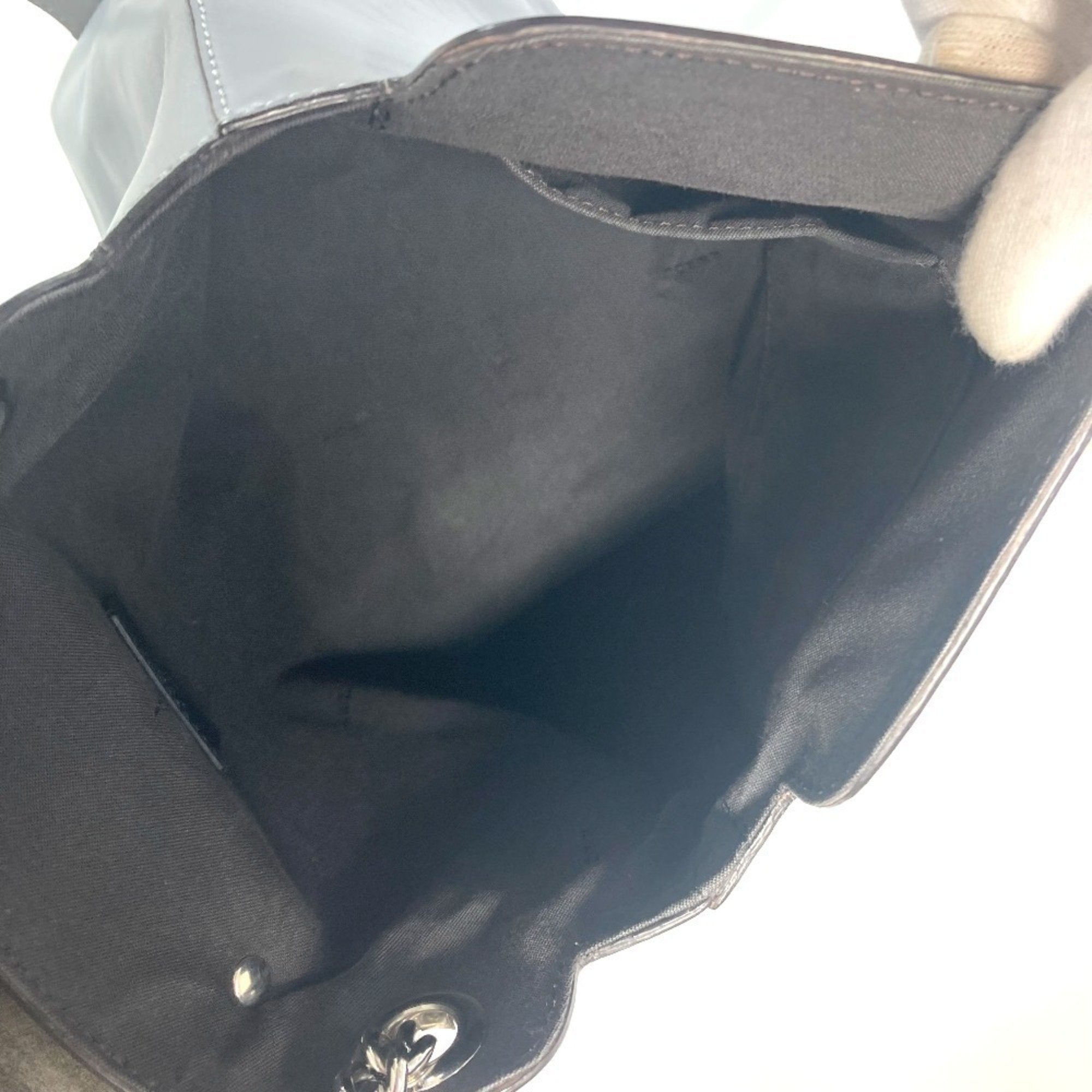 Fendi Blue Leather Backpack