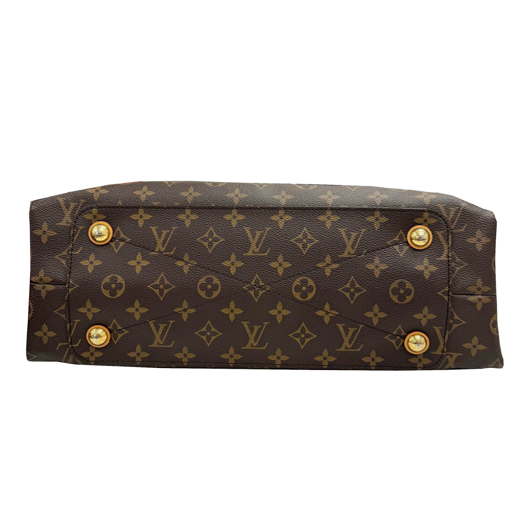Louis Vuitton Bordeaux Brown Monogram Leather Handbag Tote Bag