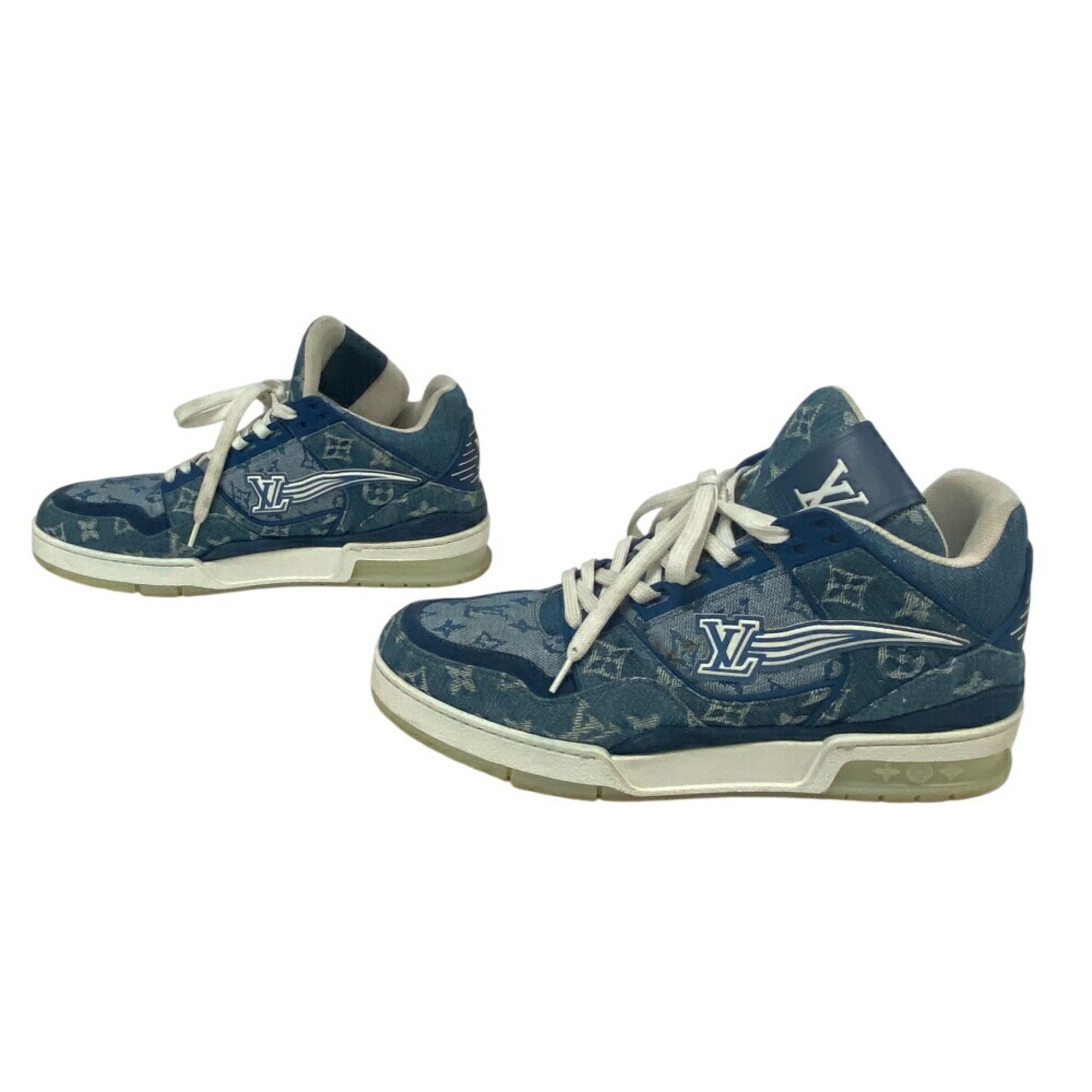 Louis Vuitton Blue White Sneakers
