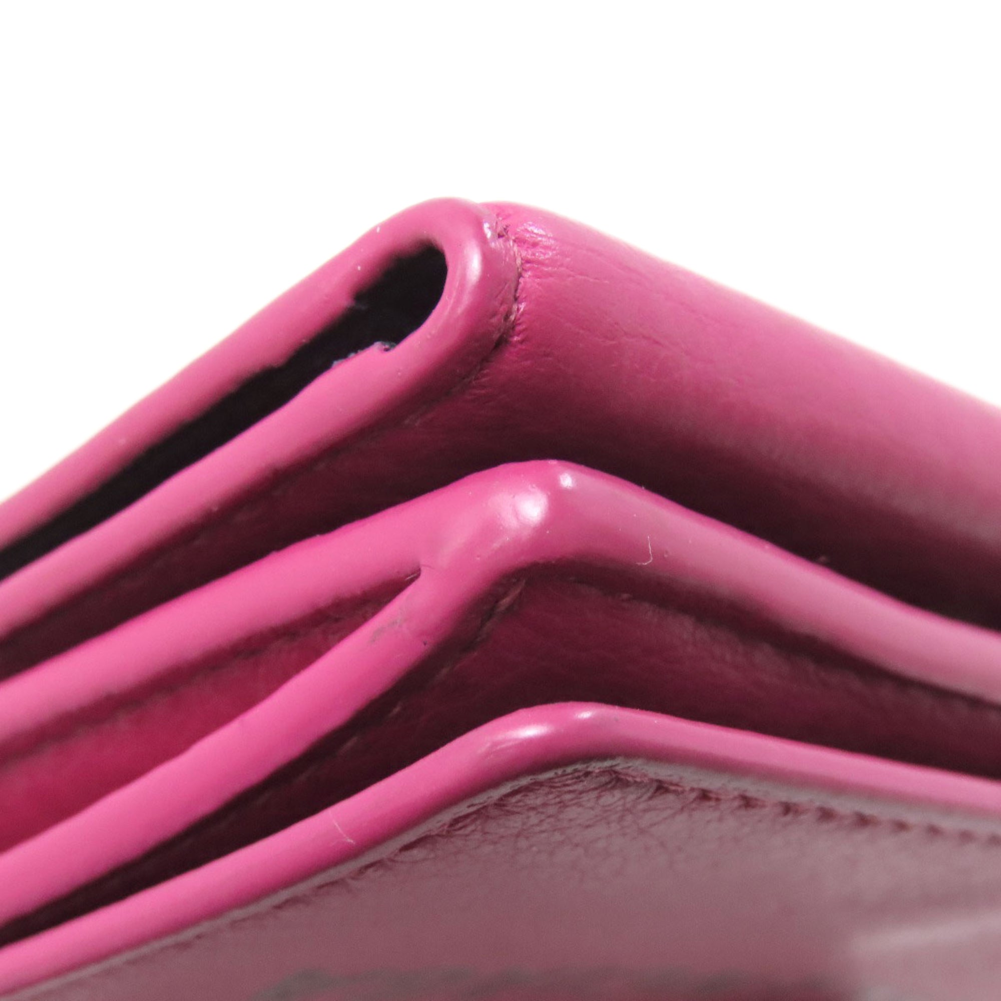 Balenciaga Pink Leather Wallet (Tri-Fold)